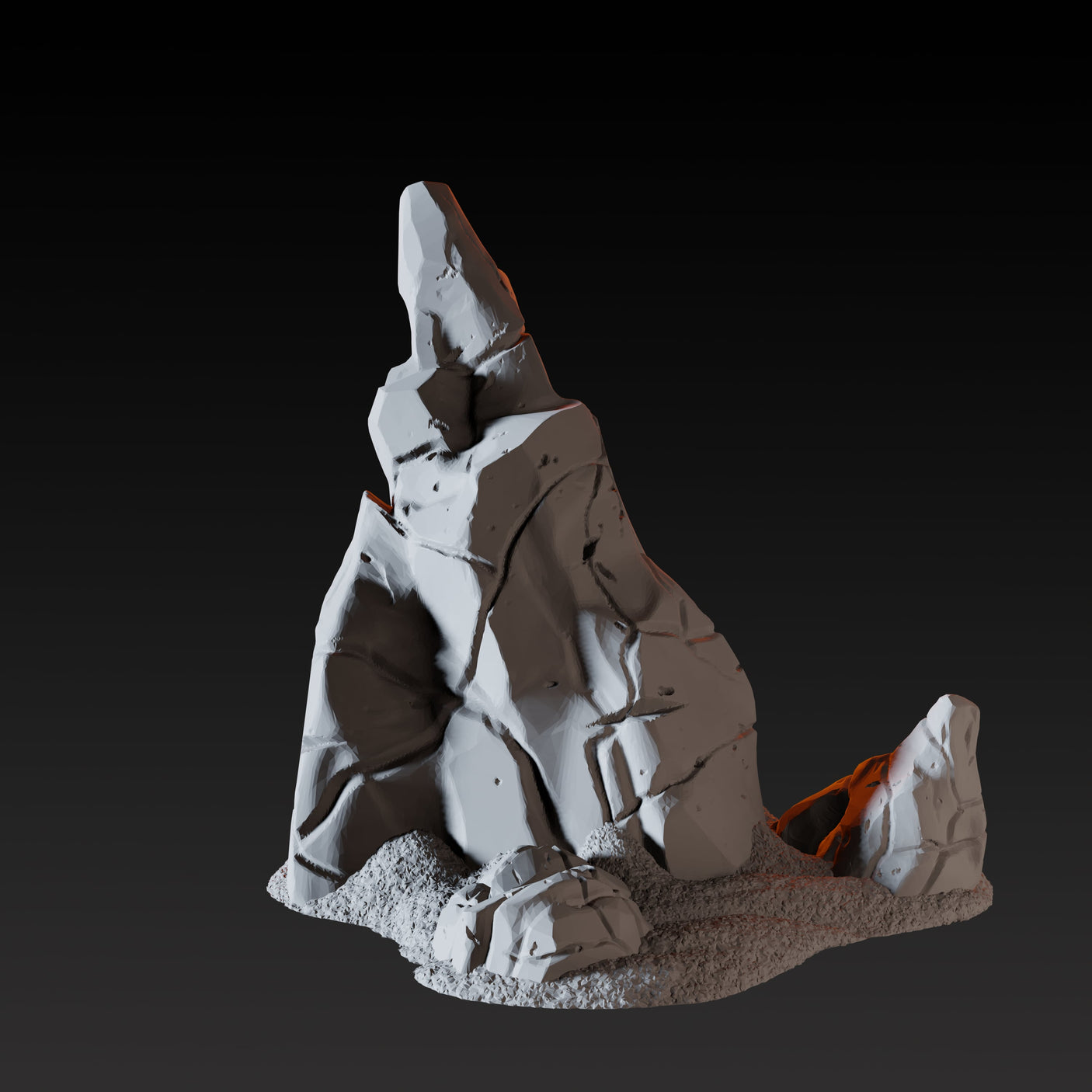Ice Formation B Miniature for Dungeons and Dragons, Pathfinder or other TTRPGs