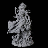 Ice Sorceress Miniature for Dungeons and Dragons, Pathfinder or other TTRPGs