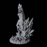 Ice Sorceress Miniature for Dungeons and Dragons, Pathfinder or other TTRPGs