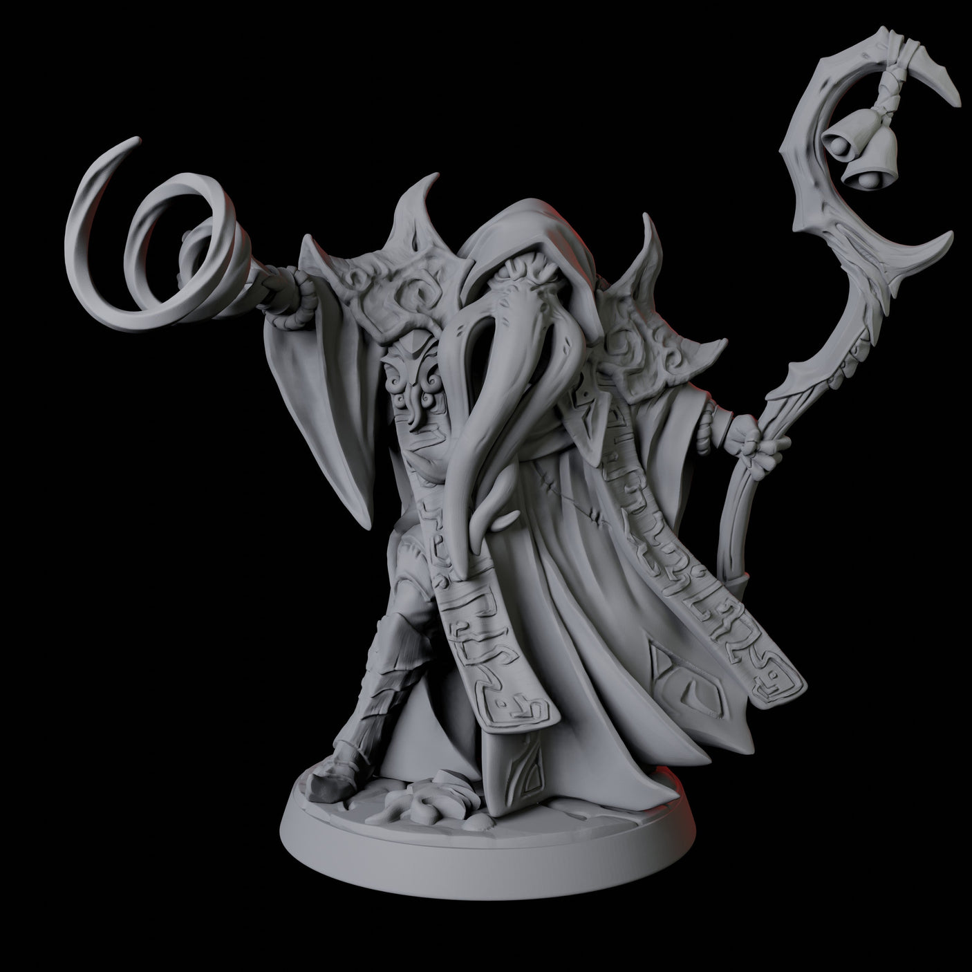 Illithid Elder B Miniature for Dungeons and Dragons, Pathfinder or other TTRPGs