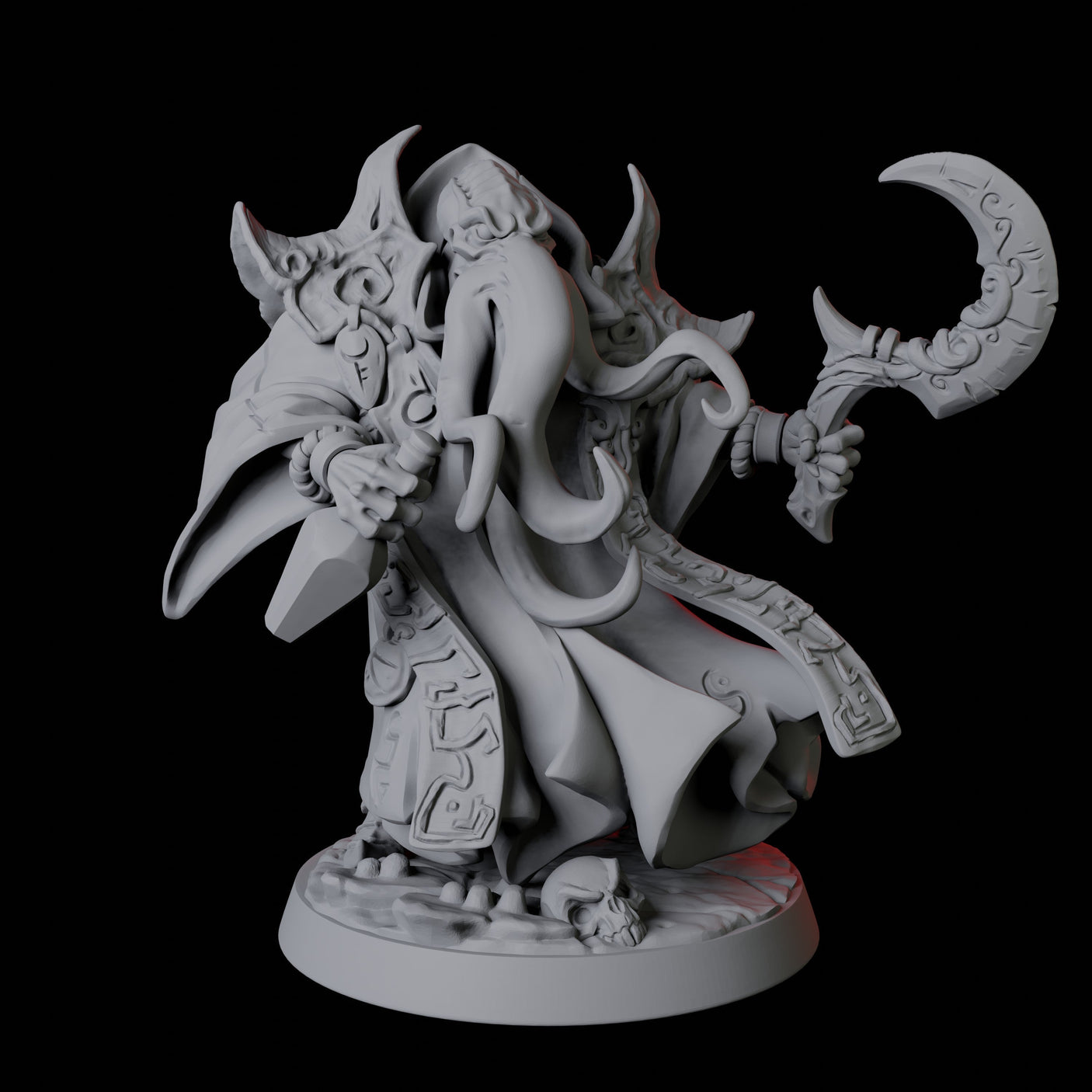 Illithid Elder E Miniature for Dungeons and Dragons, Pathfinder or other TTRPGs