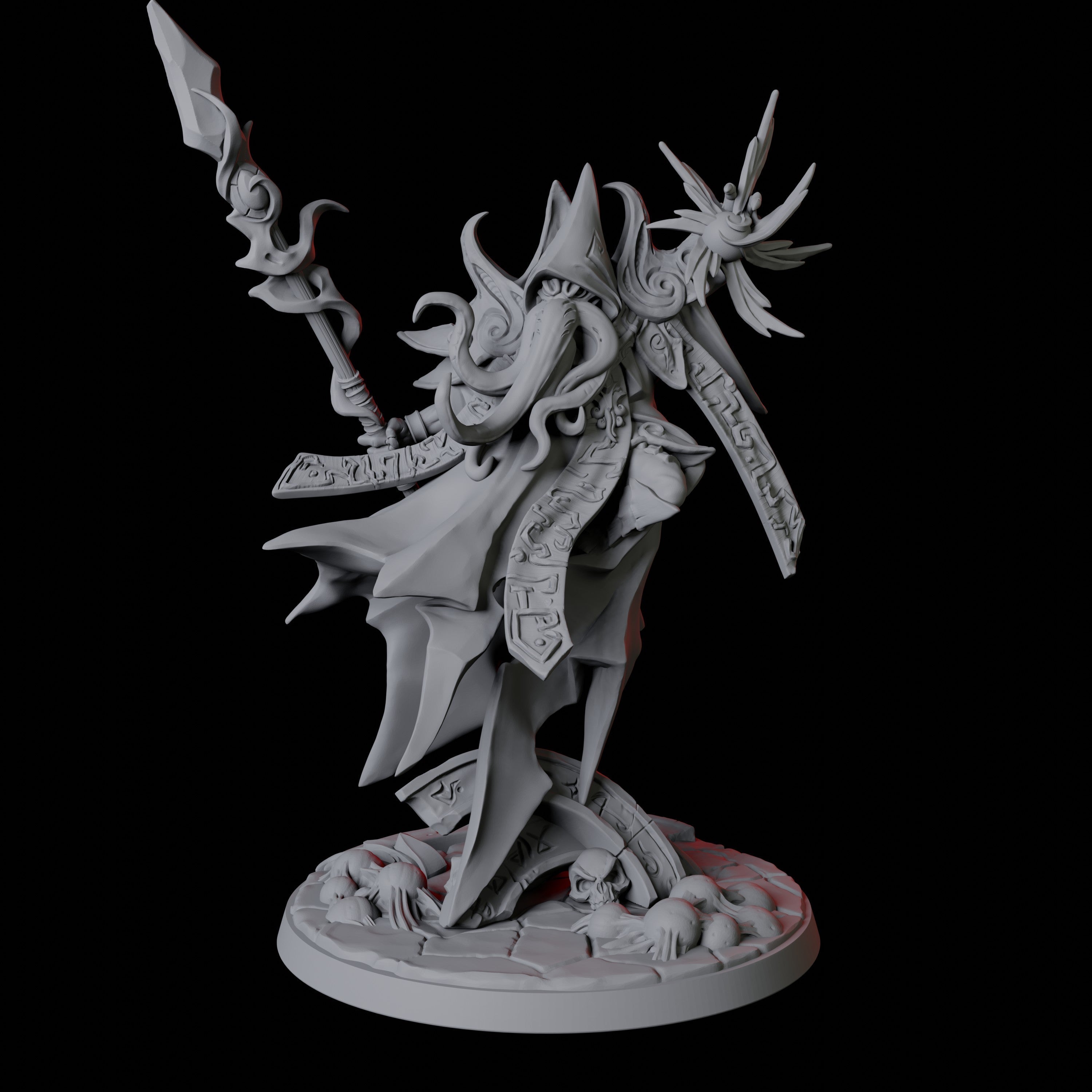 Illithid Elder Wizard Miniature for Dungeons and Dragons - Myth Forged