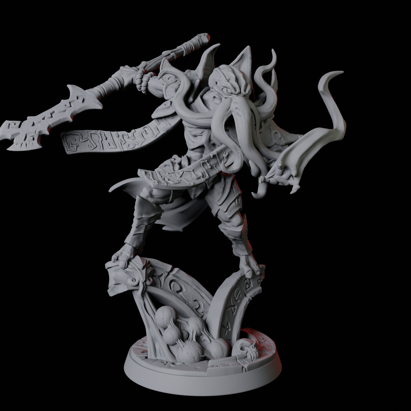 Illithid Leader Miniature for Dungeons and Dragons, Pathfinder or other TTRPGs