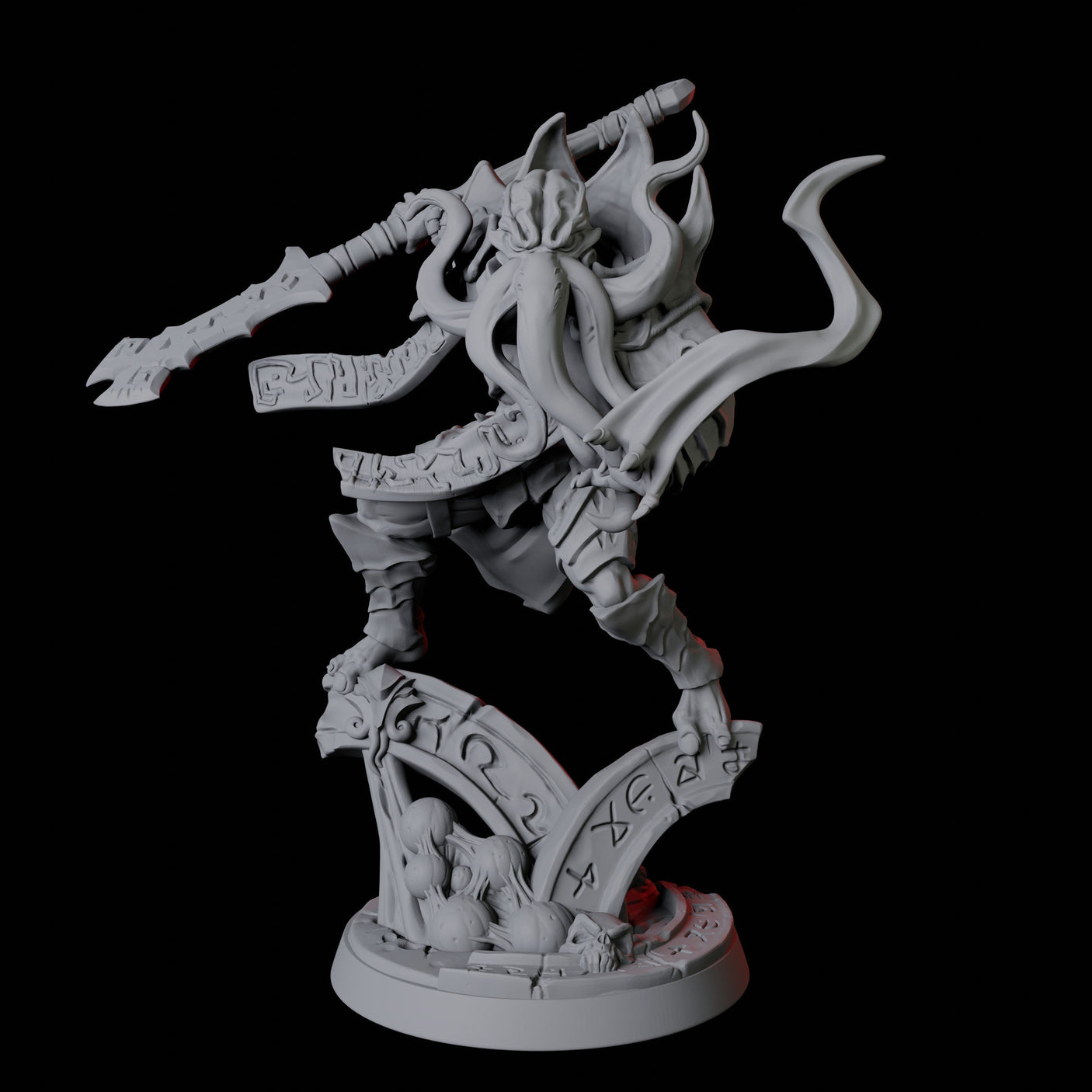Illithid Leader Miniature for Dungeons and Dragons, Pathfinder or other TTRPGs
