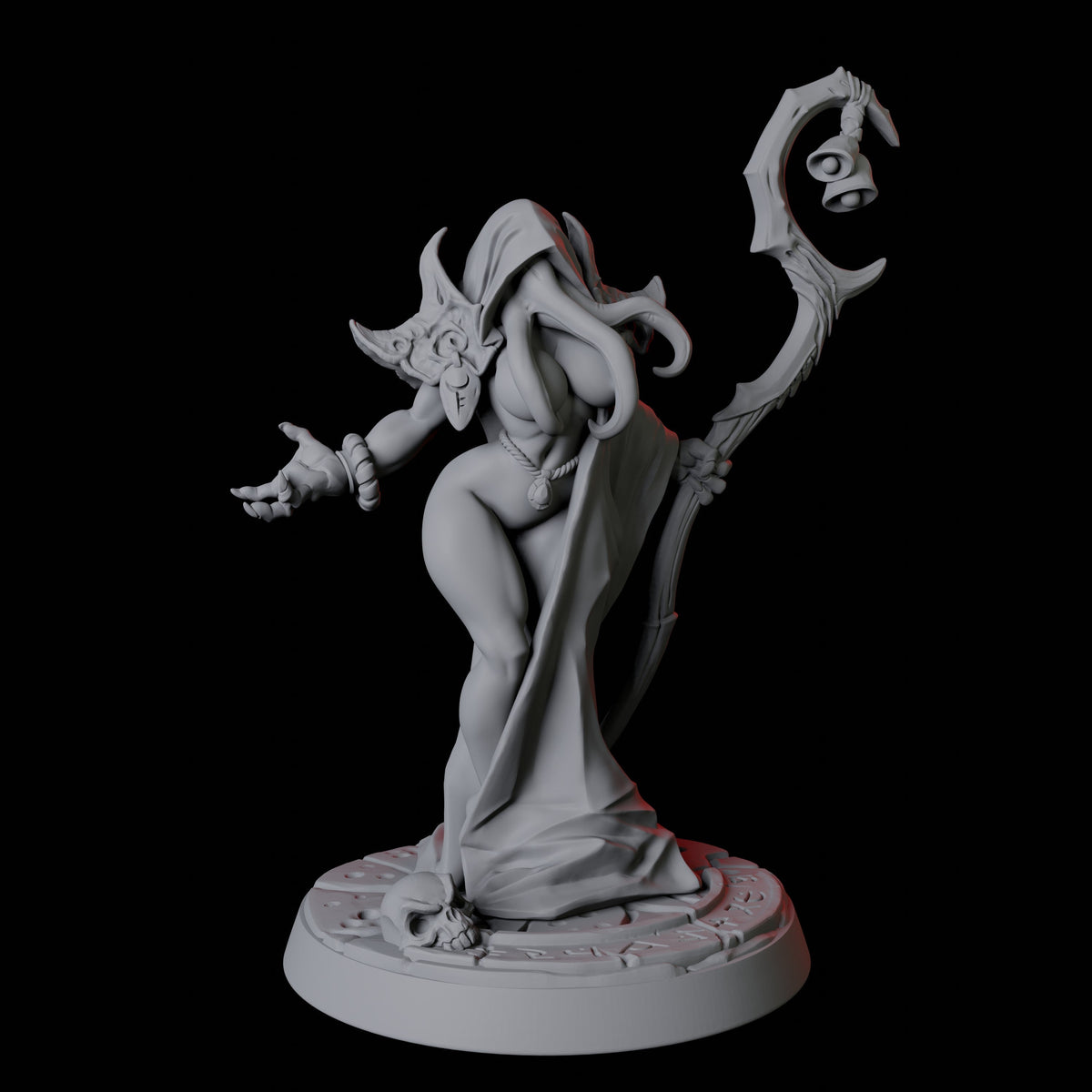 Illithid Pin-up Miniature for Dungeons and Dragons, Pathfinder or other TTRPGs