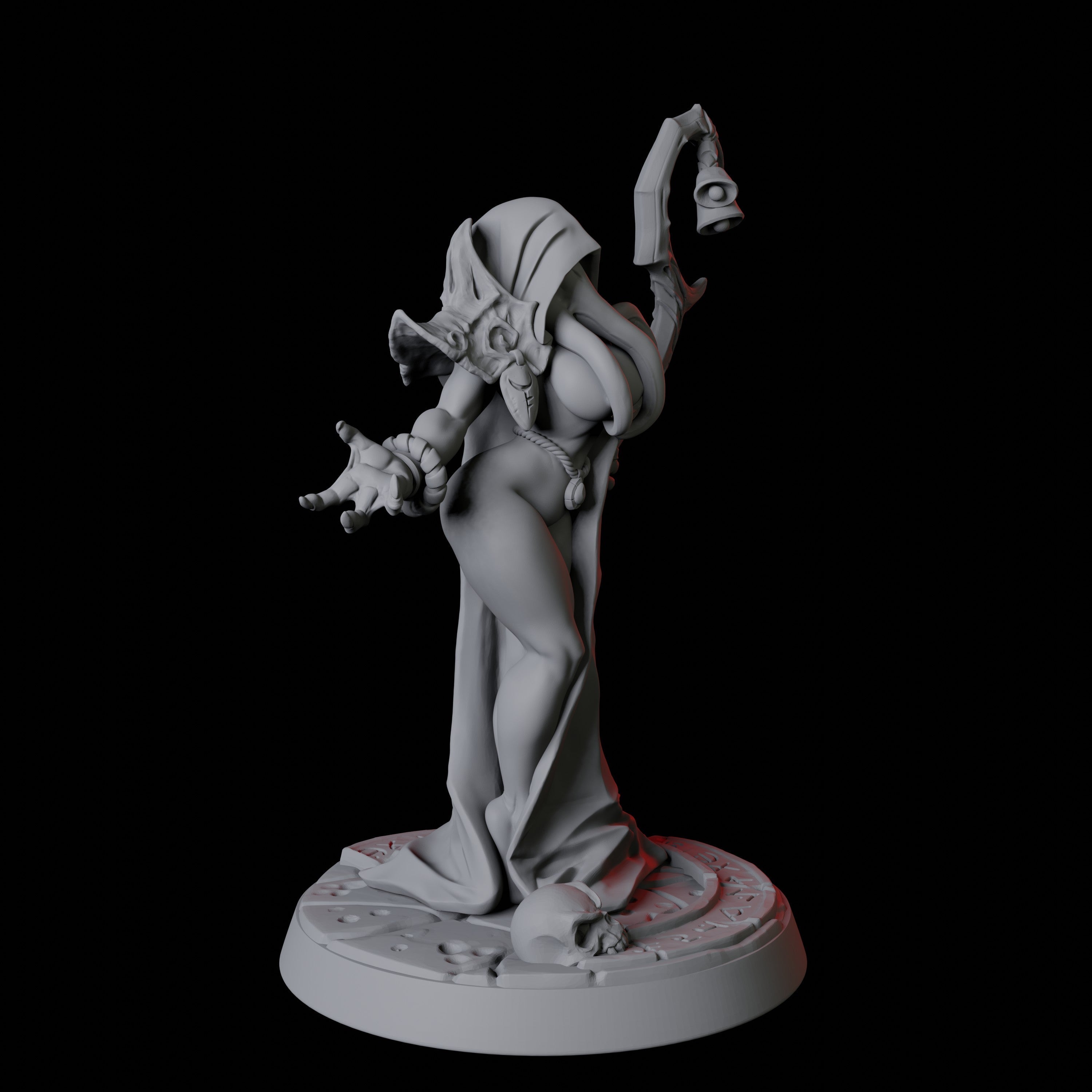 Illithid Pinup Miniature for Dungeons and Dragons - Myth Forged