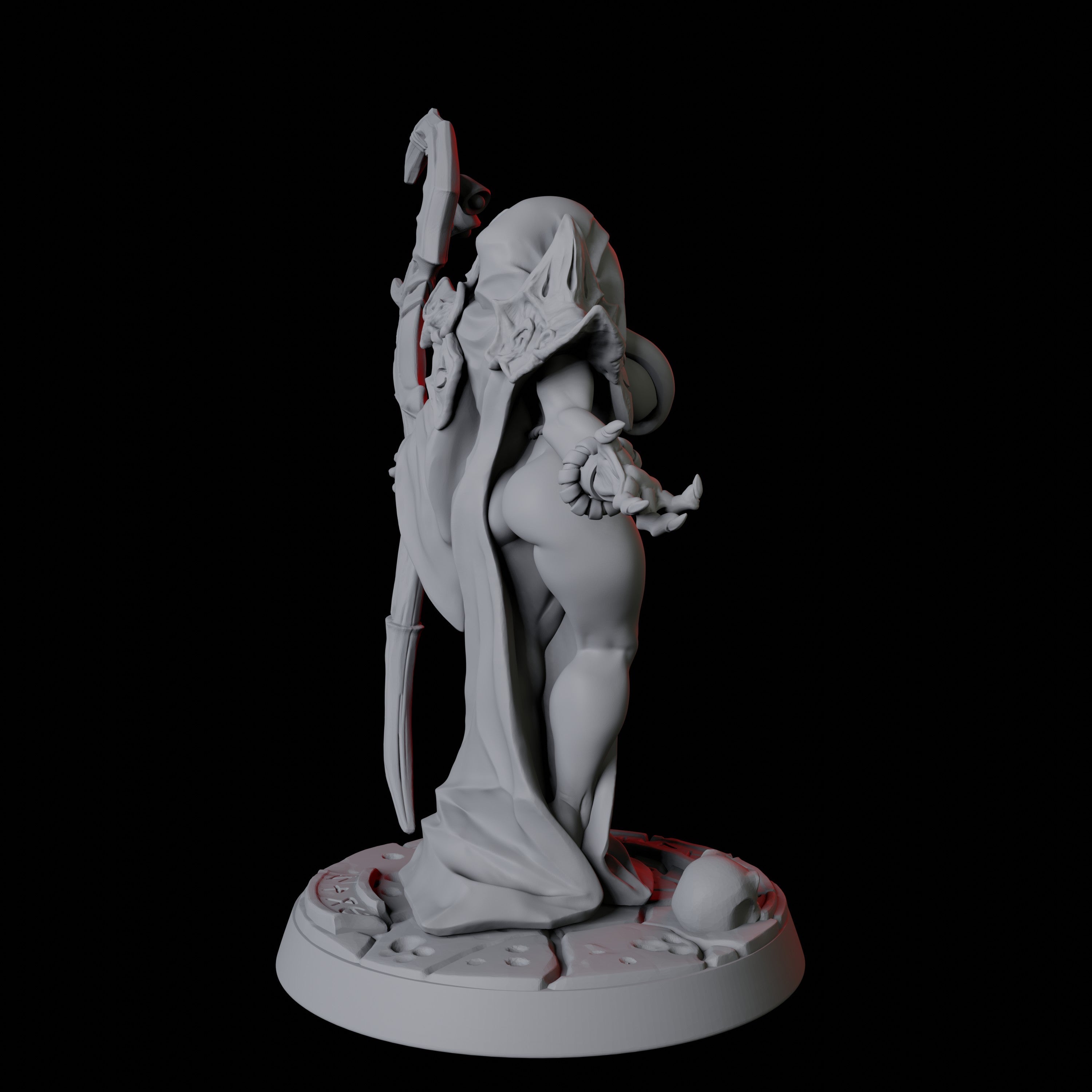 Illithid Pinup Miniature for Dungeons and Dragons - Myth Forged