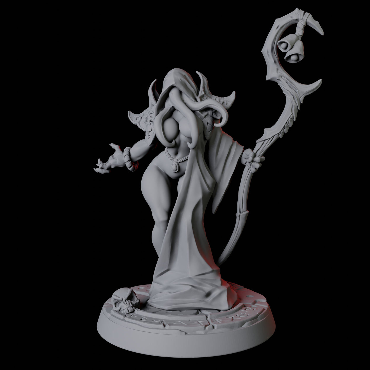 Illithid Pin-up Miniature for Dungeons and Dragons, Pathfinder or other TTRPGs