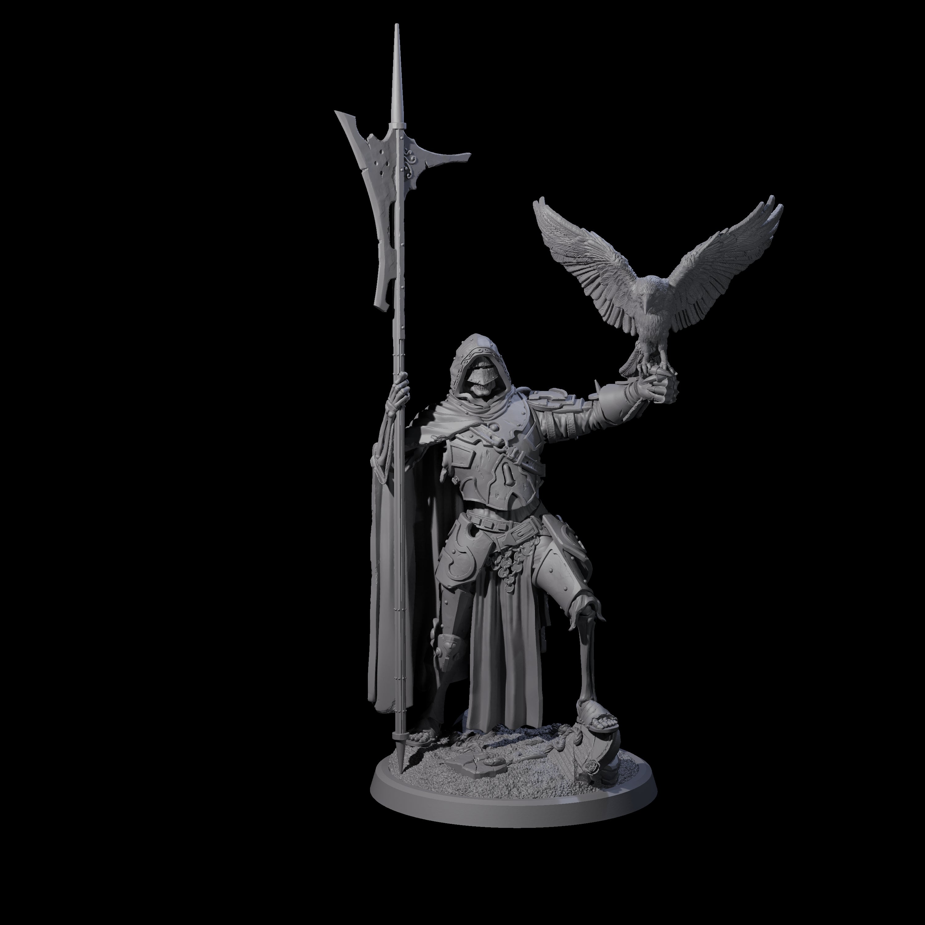 Immovable Animated Armour Warden B Miniature for Dungeons and Dragons, Pathfinder or other TTRPGs