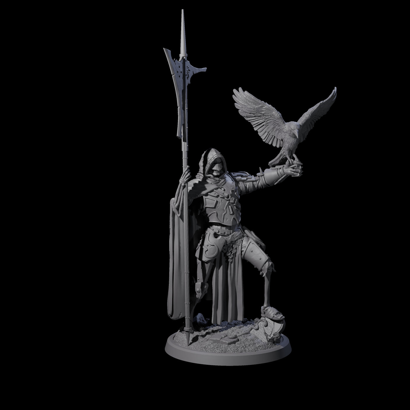 Immovable Animated Armour Warden B Miniature for Dungeons and Dragons, Pathfinder or other TTRPGs