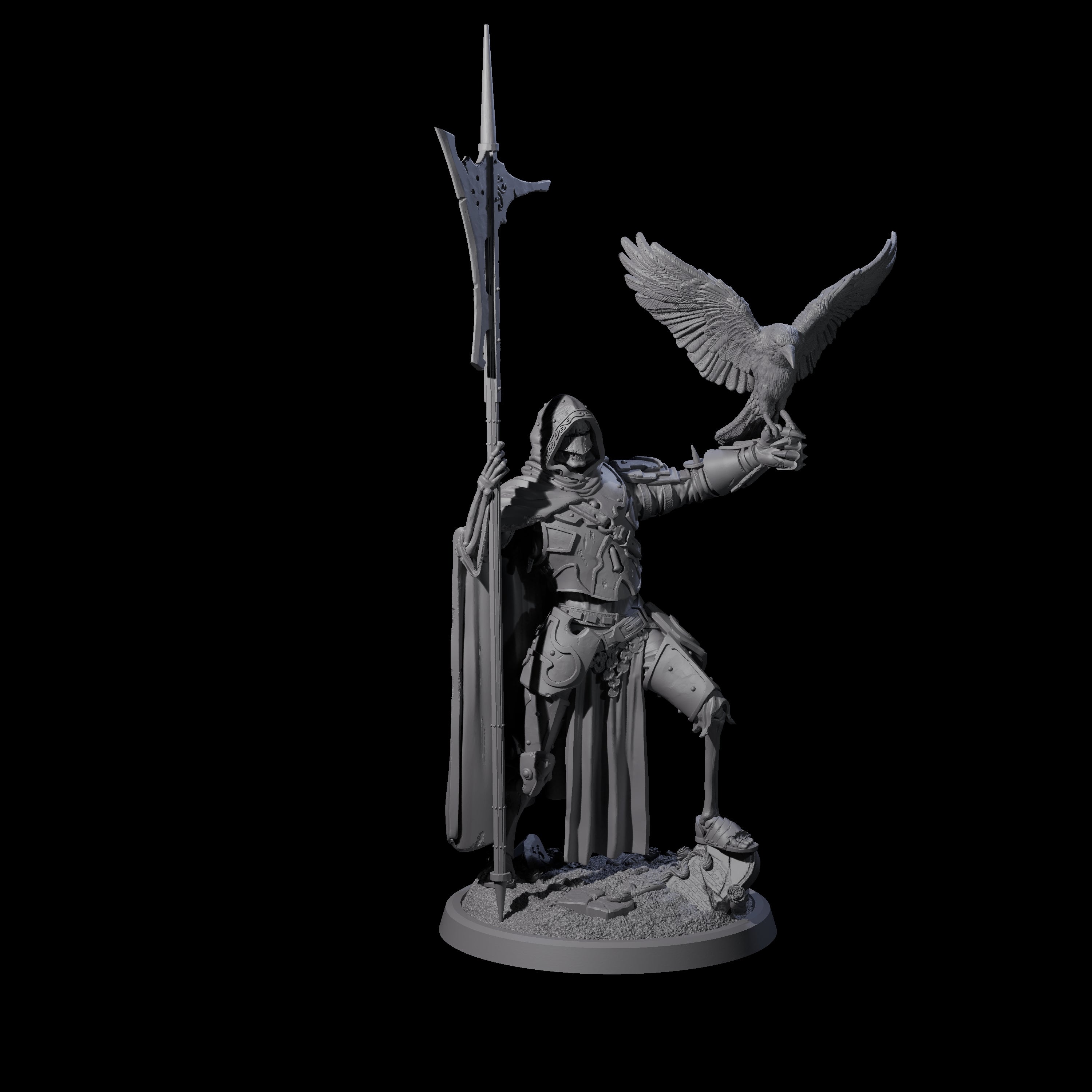 Immovable Animated Armour Warden B Miniature for Dungeons and Dragons, Pathfinder or other TTRPGs