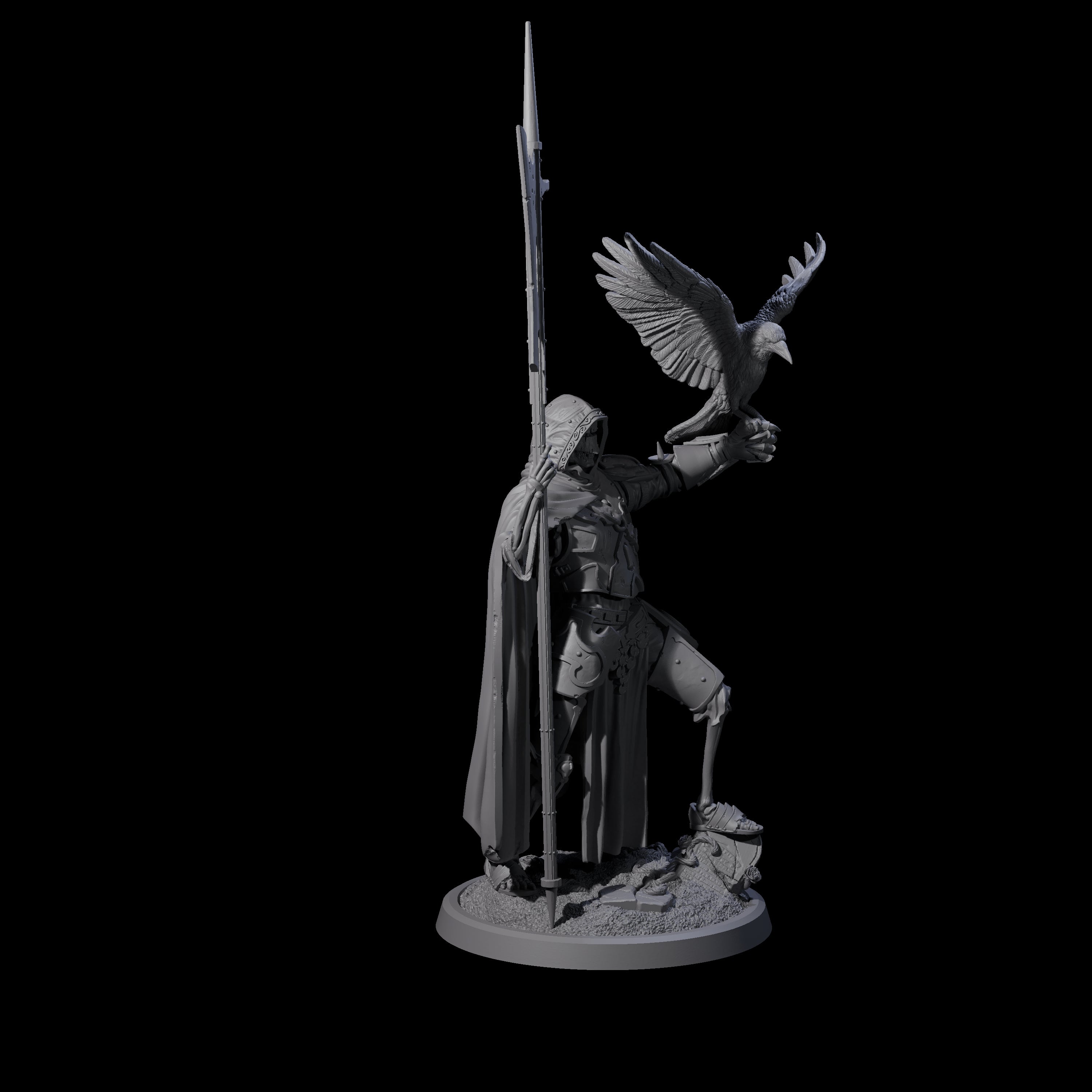 Immovable Animated Armour Warden B Miniature for Dungeons and Dragons, Pathfinder or other TTRPGs