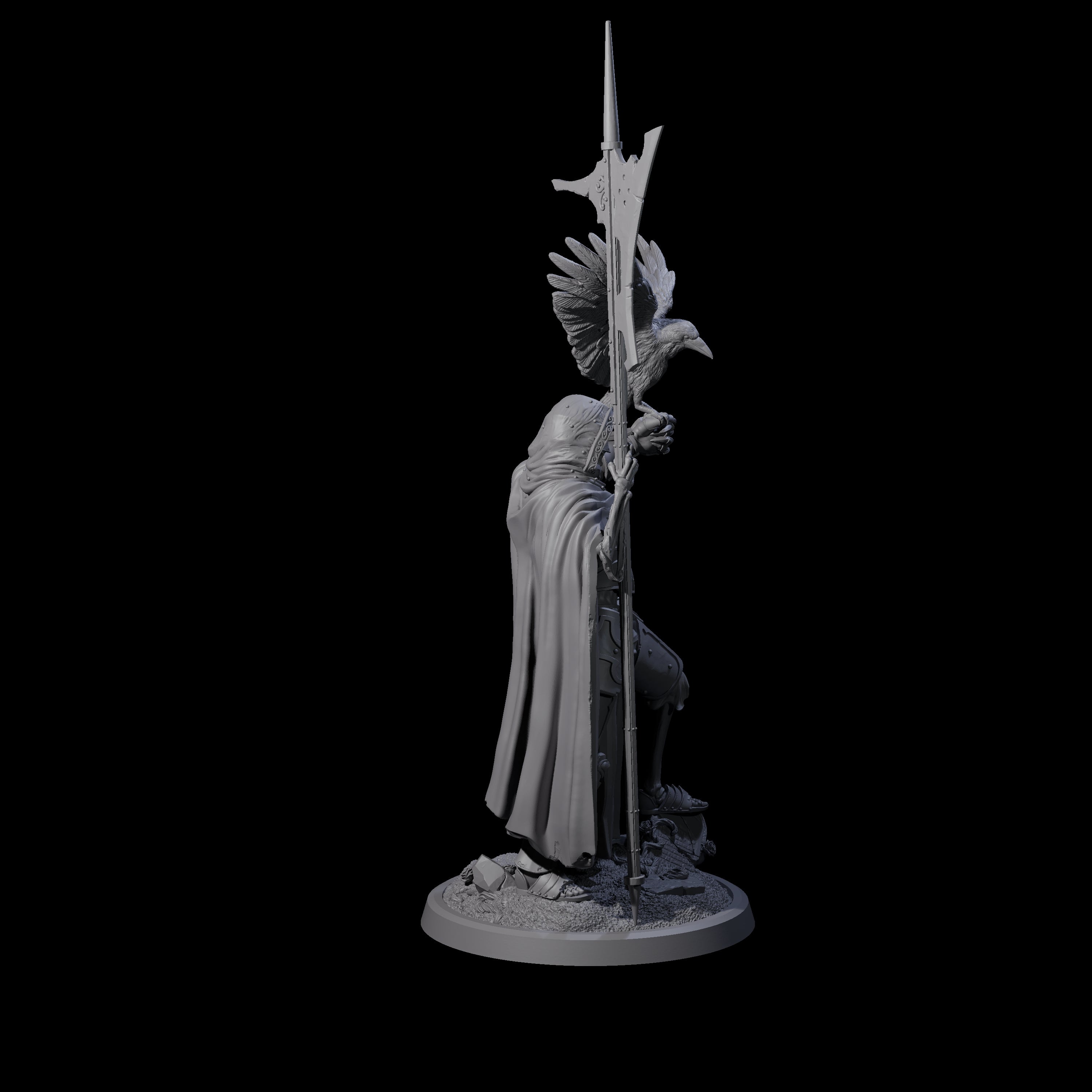 Immovable Animated Armour Warden B Miniature for Dungeons and Dragons, Pathfinder or other TTRPGs