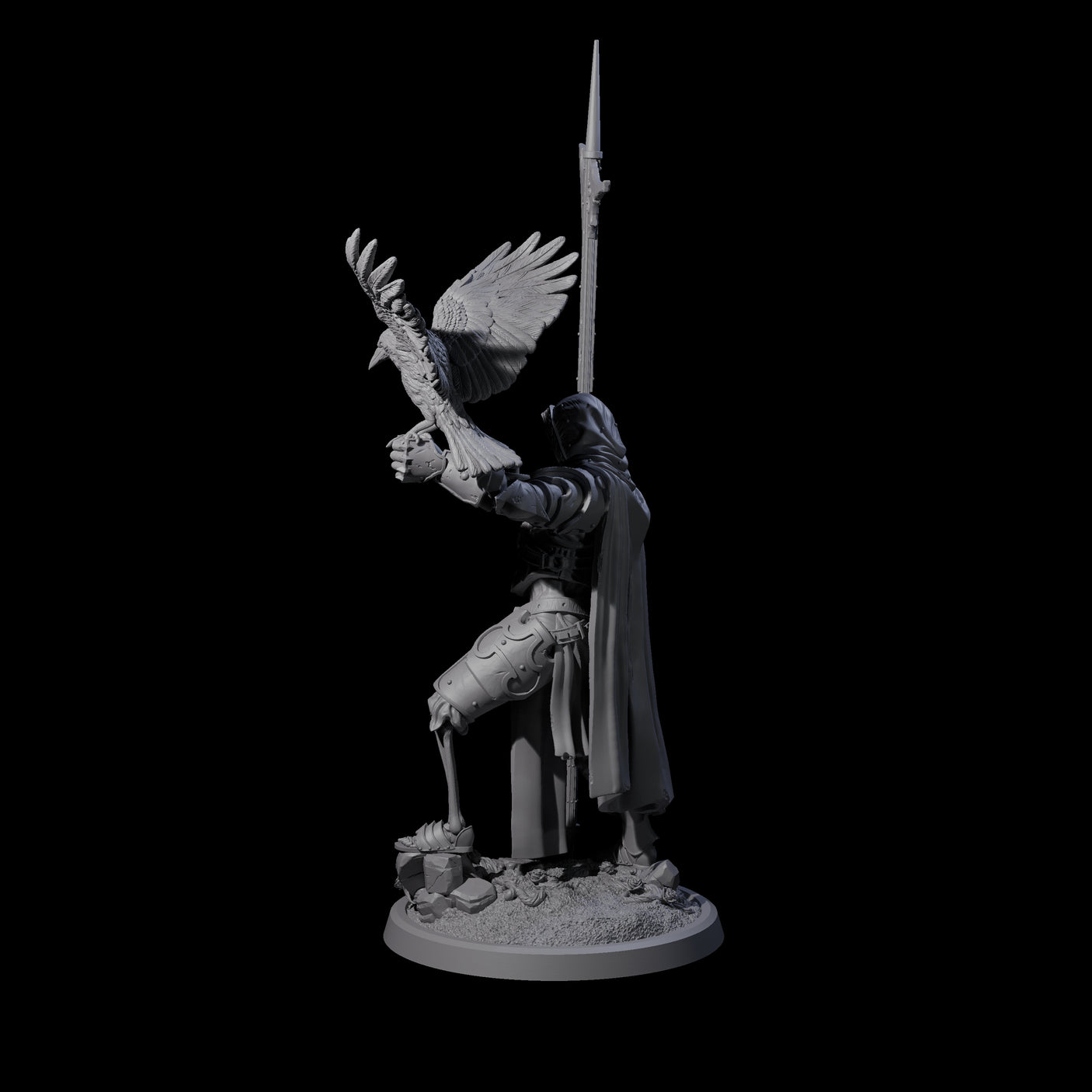 Immovable Animated Armour Warden B Miniature for Dungeons and Dragons, Pathfinder or other TTRPGs