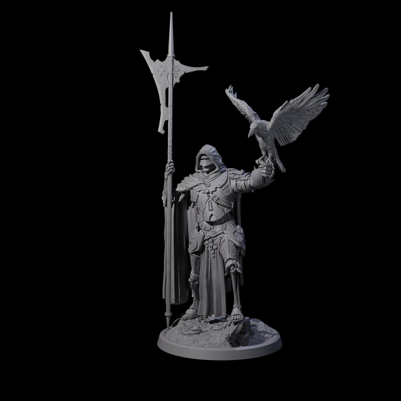 Immovable Animated Armour Warden B Miniature for Dungeons and Dragons, Pathfinder or other TTRPGs
