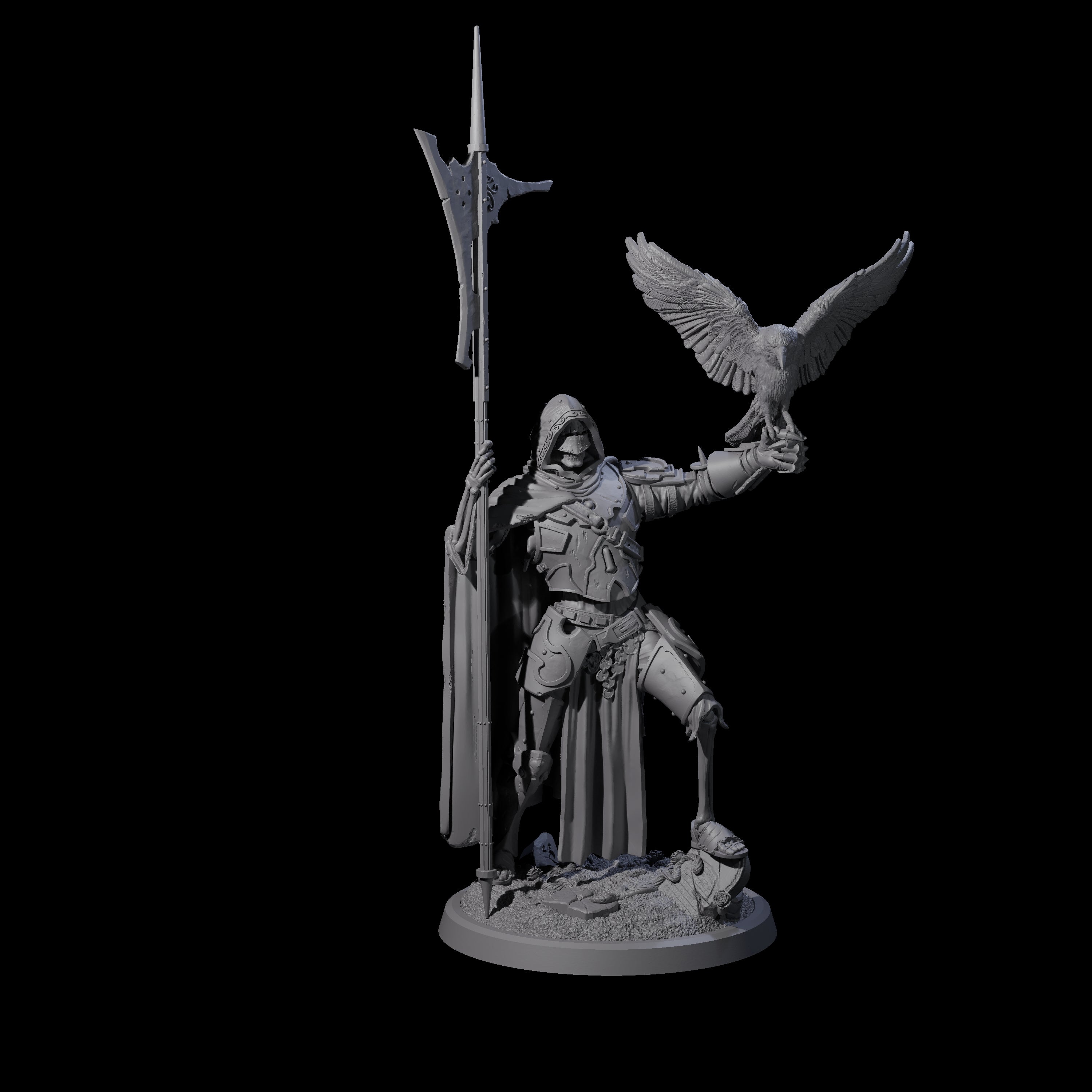 Immovable Animated Armour Warden B Miniature for Dungeons and Dragons, Pathfinder or other TTRPGs