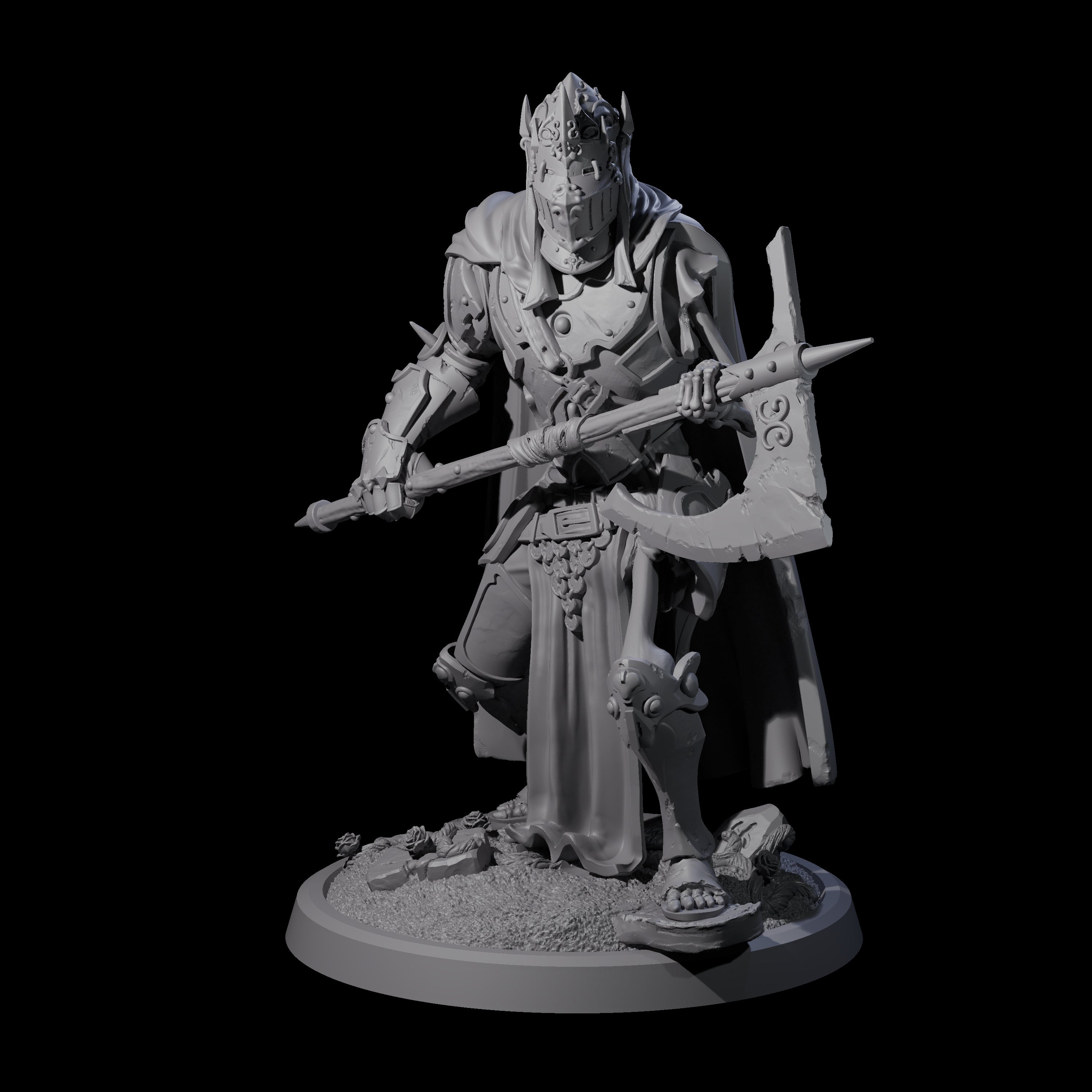 Immovable Animated Armour Warden C Miniature for Dungeons and Dragons, Pathfinder or other TTRPGs