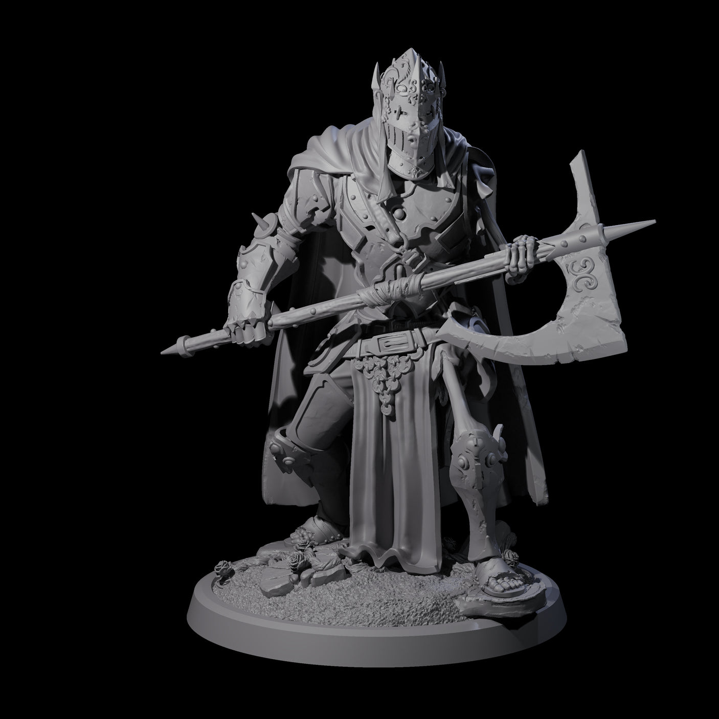 Immovable Animated Armour Warden C Miniature for Dungeons and Dragons, Pathfinder or other TTRPGs