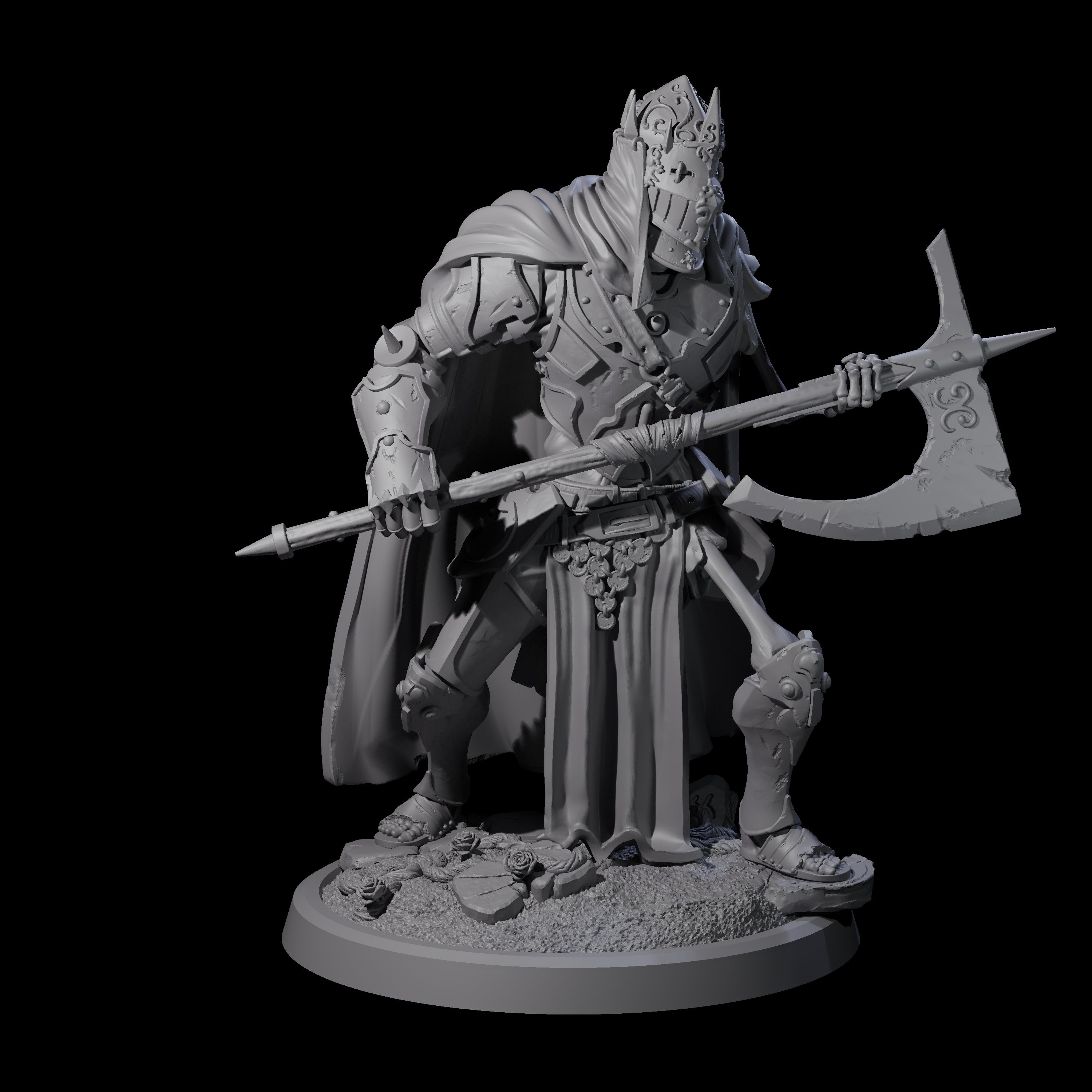 Immovable Animated Armour Warden C Miniature for Dungeons and Dragons, Pathfinder or other TTRPGs