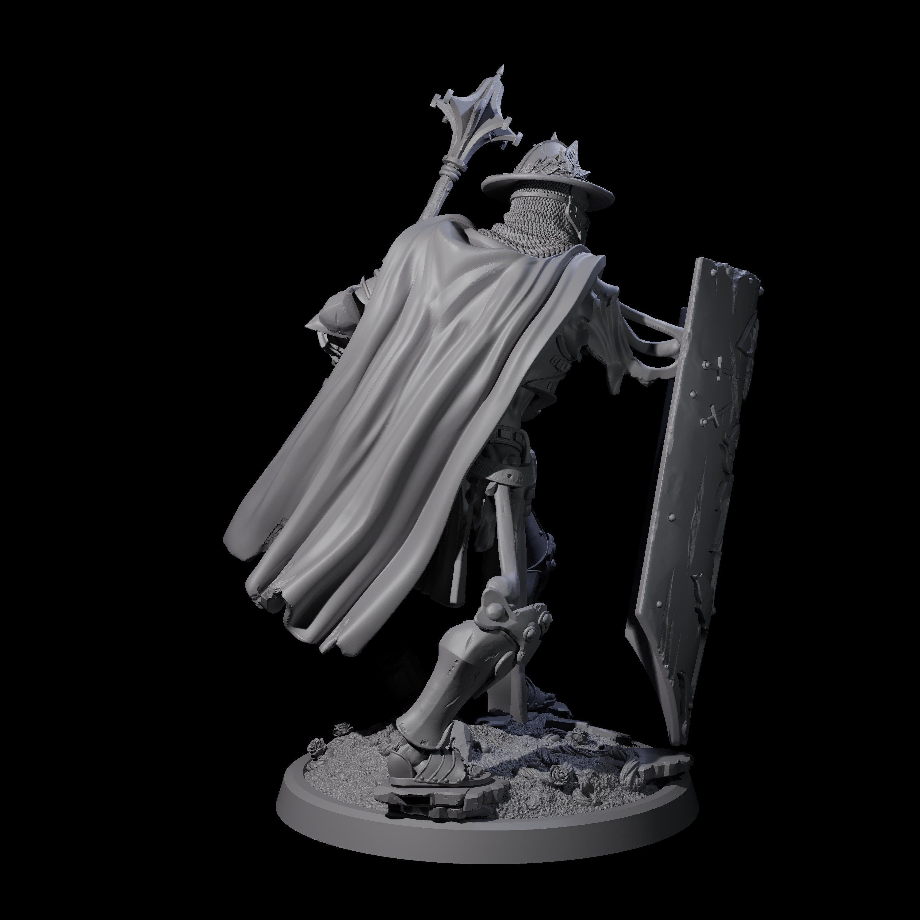 Immovable Animated Armour Warden D Miniature for Dungeons and Dragons, Pathfinder or other TTRPGs