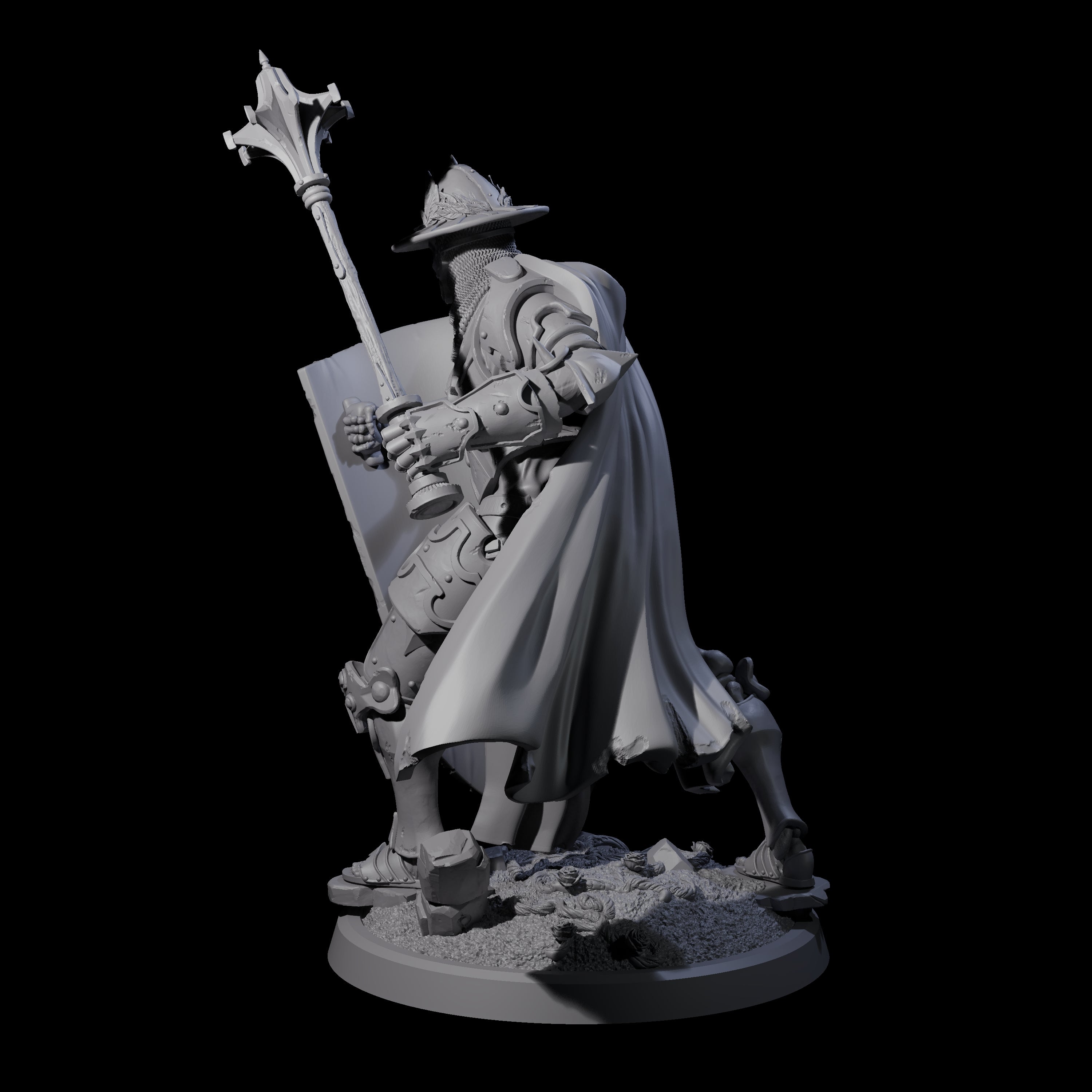 Immovable Animated Armour Warden D Miniature for Dungeons and Dragons, Pathfinder or other TTRPGs