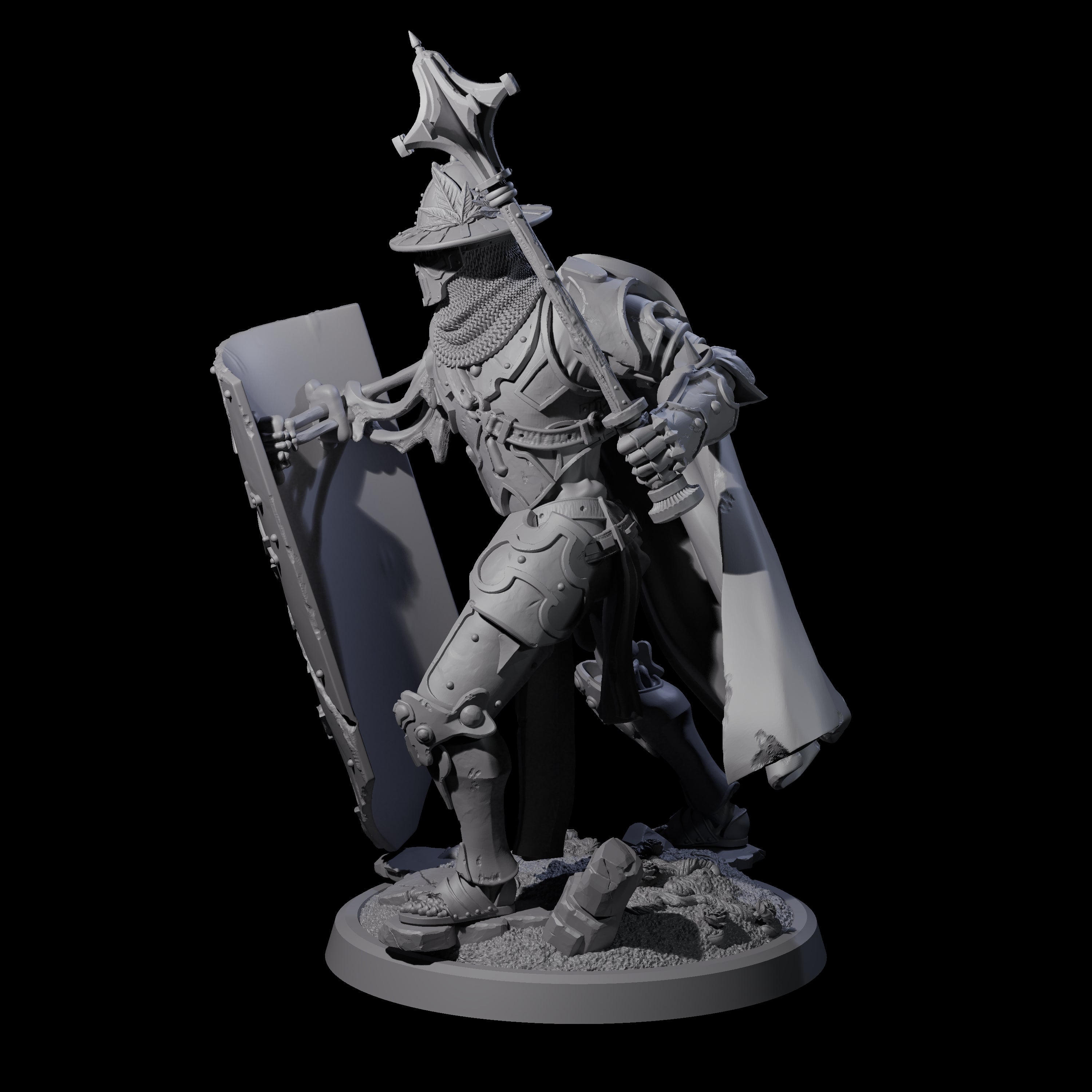 Immovable Animated Armour Warden D Miniature for Dungeons and Dragons, Pathfinder or other TTRPGs