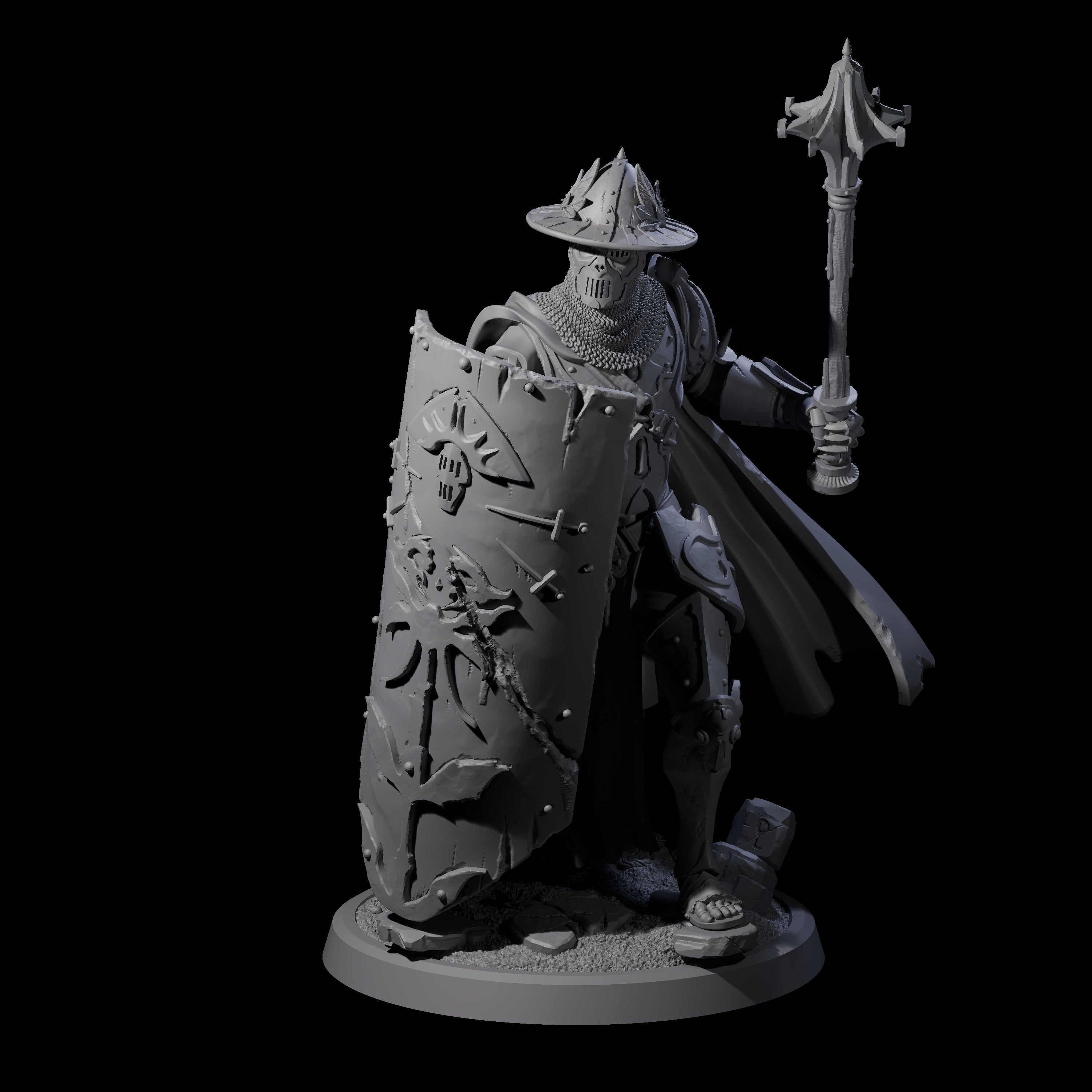 Immovable Animated Armour Warden D Miniature for Dungeons and Dragons, Pathfinder or other TTRPGs