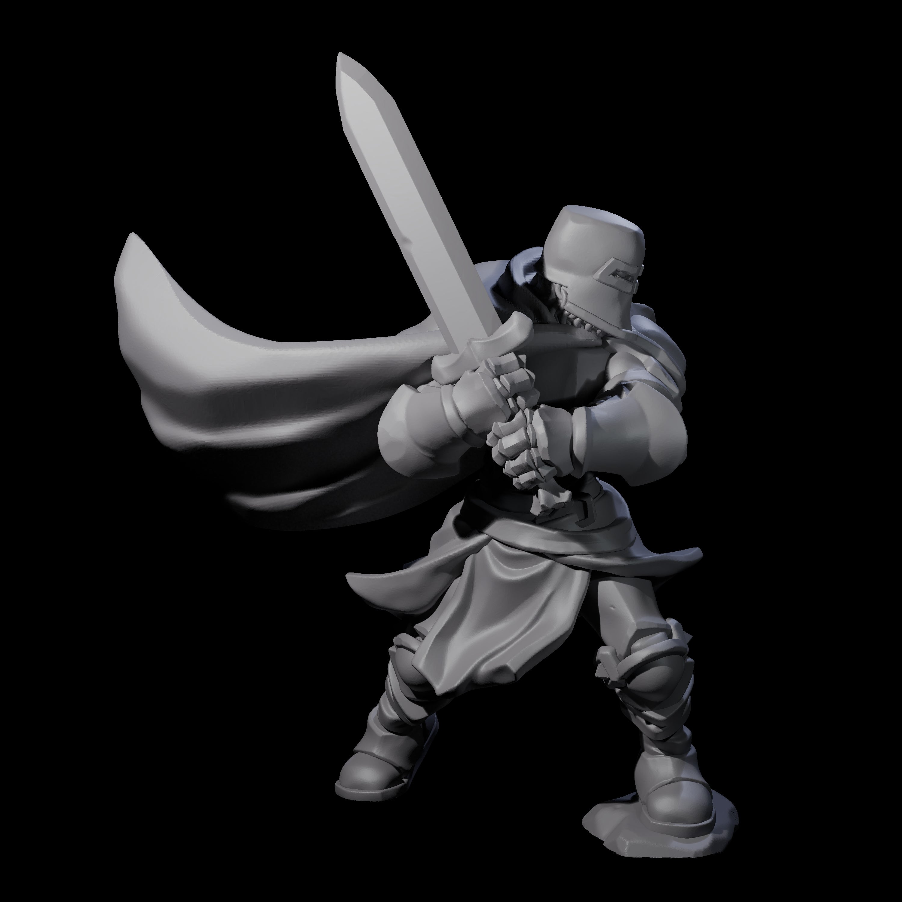 Immovable Knight Miniature for Dungeons and Dragons, Pathfinder or other TTRPGs