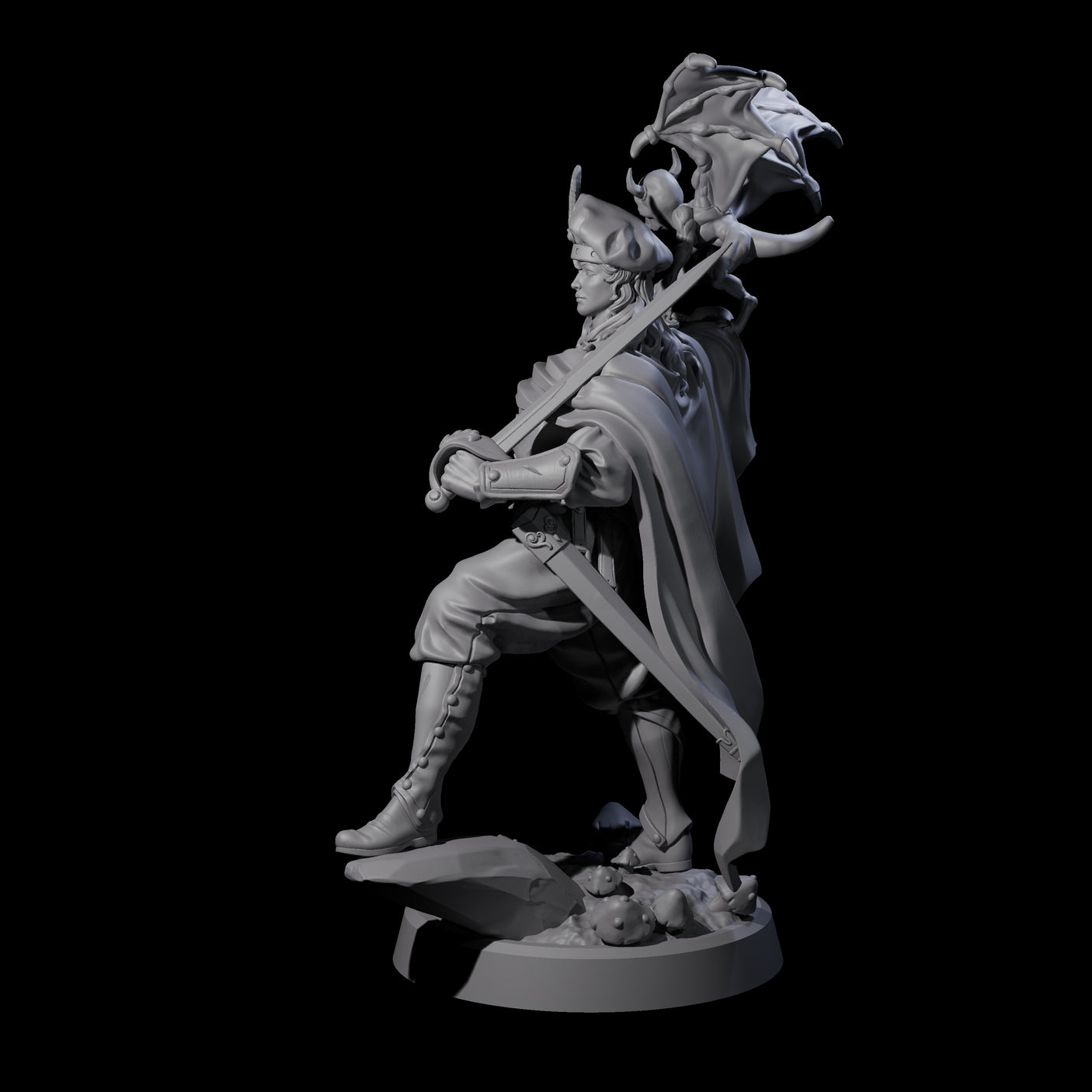 Impish Adventurer Miniature for Dungeons and Dragons, Pathfinder or other TTRPGs