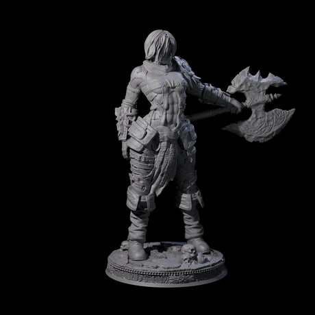 Imposing Barbarian Champion Miniature for Dungeons and Dragons, Pathfinder or other TTRPGs