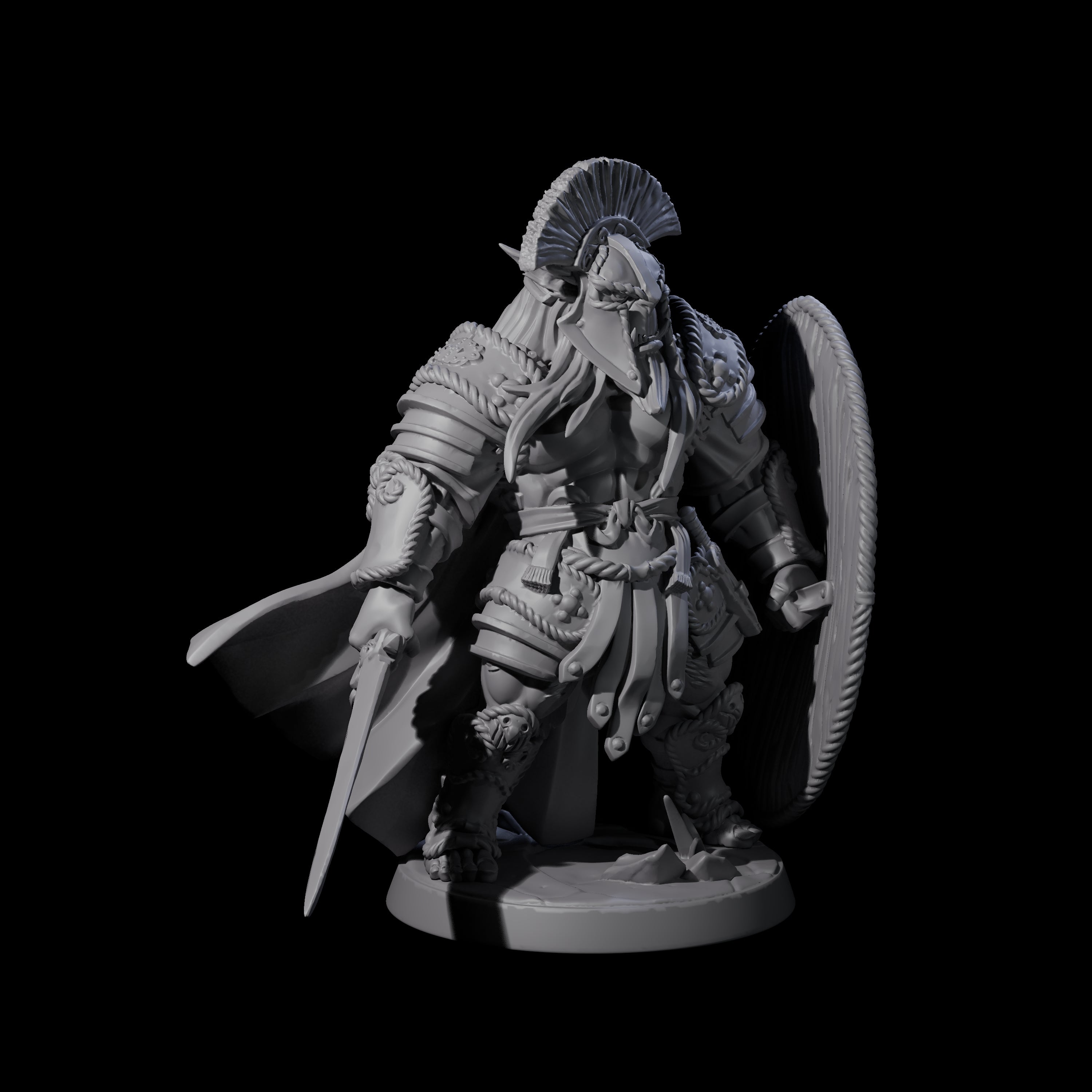 Imposing Bugbear Champion Miniature for Dungeons and Dragons, Pathfinder or other TTRPGs