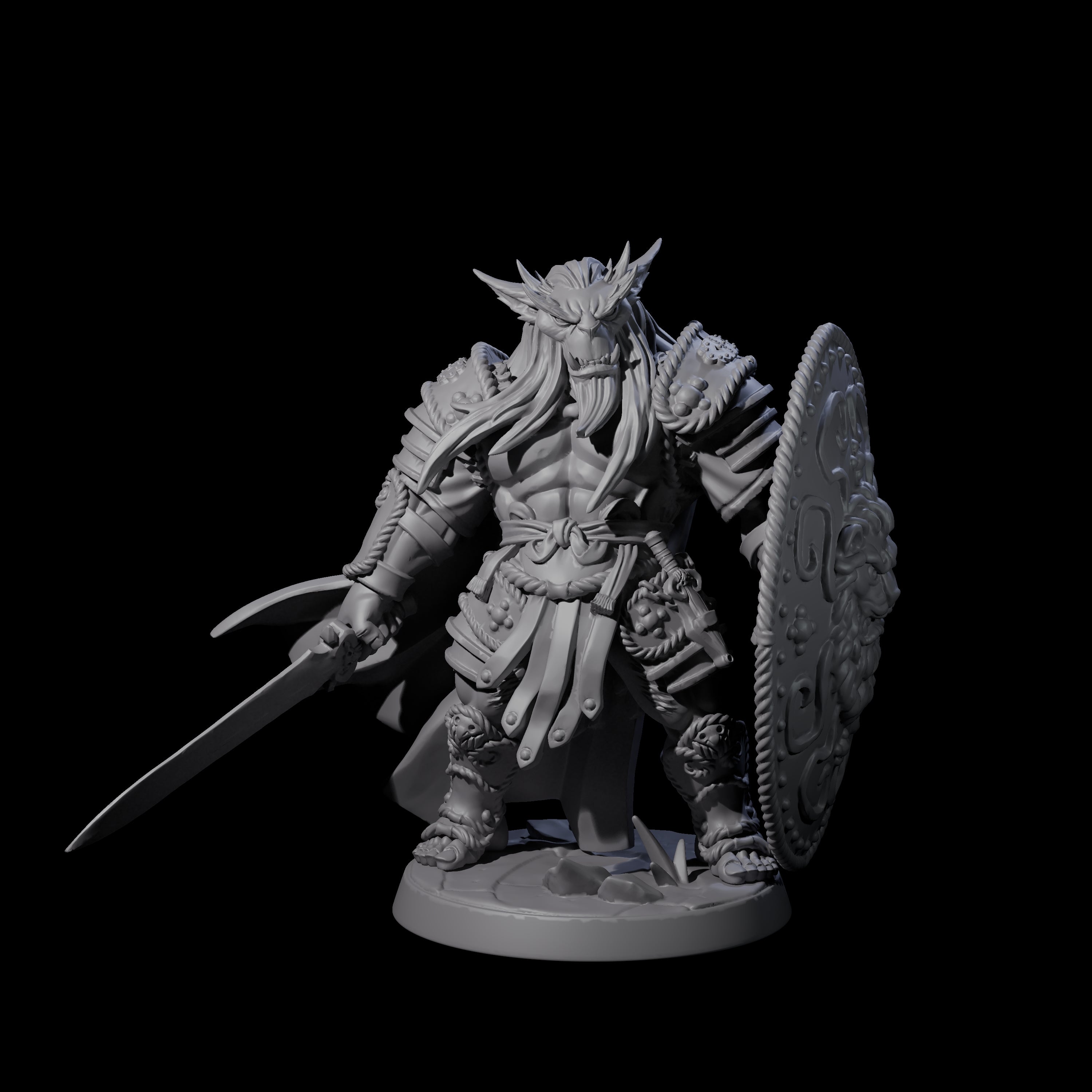 Imposing Bugbear Champion Miniature for Dungeons and Dragons, Pathfinder or other TTRPGs