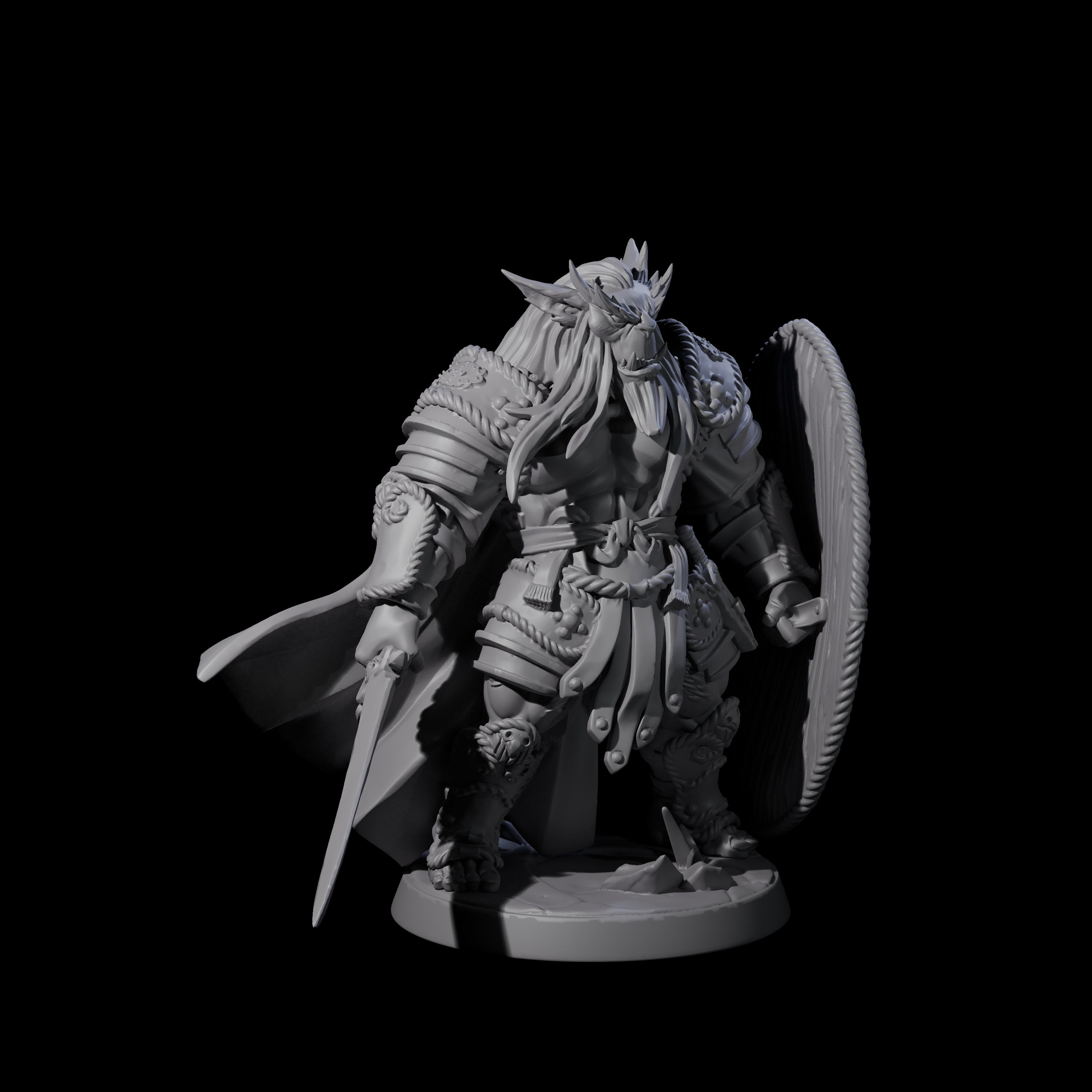 Imposing Bugbear Champion Miniature for Dungeons and Dragons, Pathfinder or other TTRPGs