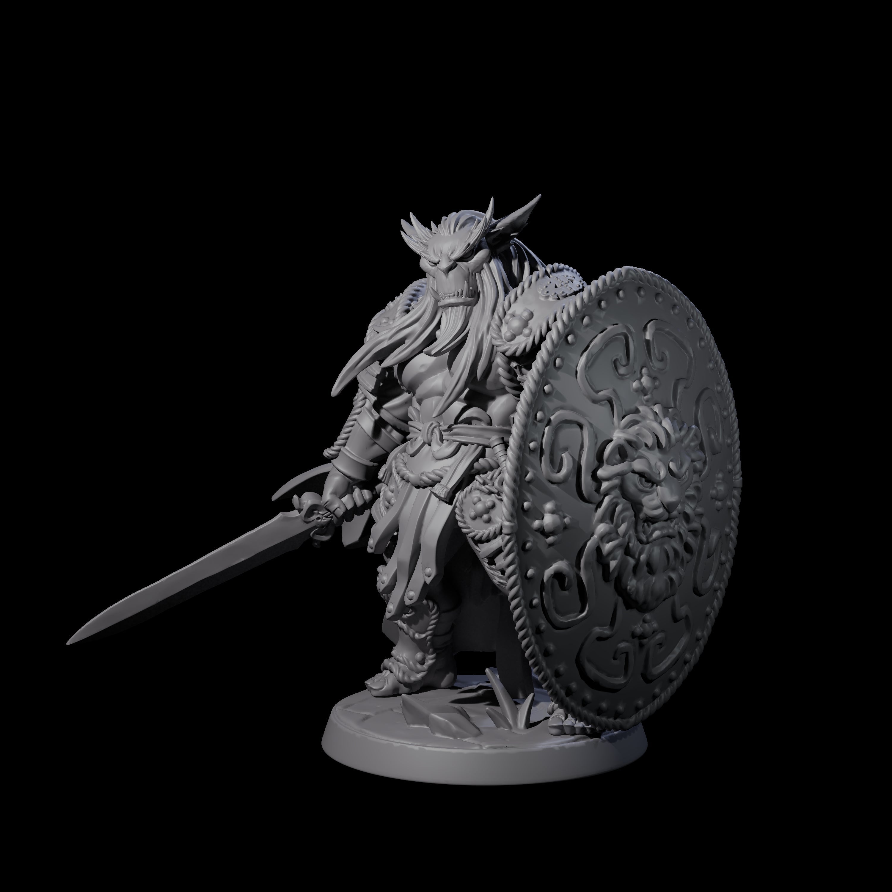 Imposing Bugbear Champion Miniature for Dungeons and Dragons, Pathfinder or other TTRPGs