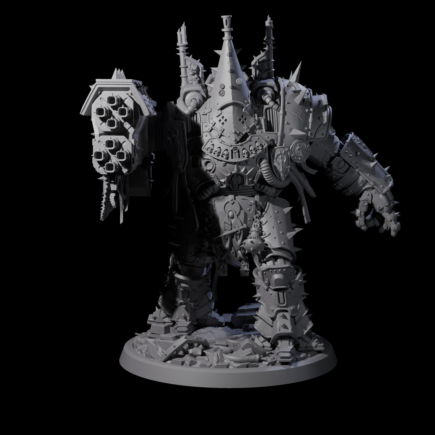 Imposing Mecha Anathema B Miniature for Dungeons and Dragons, Pathfinder or other TTRPGs