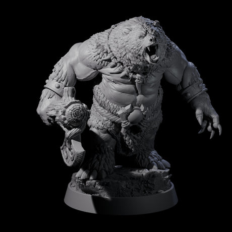 Imposing Ursine C Miniature for Dungeons and Dragons, Pathfinder or other TTRPGs