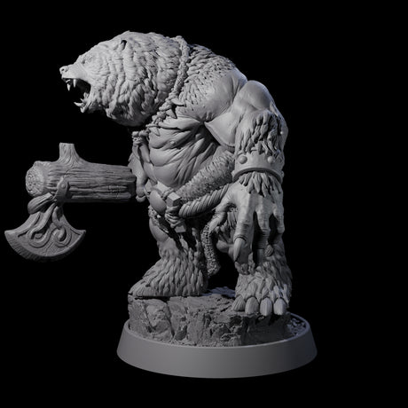 Imposing Ursine C Miniature for Dungeons and Dragons, Pathfinder or other TTRPGs