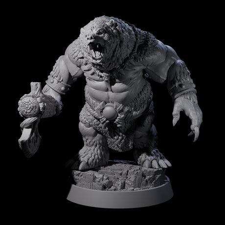 Imposing Ursine C Miniature for Dungeons and Dragons, Pathfinder or other TTRPGs
