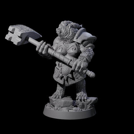 Imposing Ursine G Miniature for Dungeons and Dragons, Pathfinder or other TTRPGs