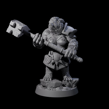 Imposing Ursine G Miniature for Dungeons and Dragons, Pathfinder or other TTRPGs