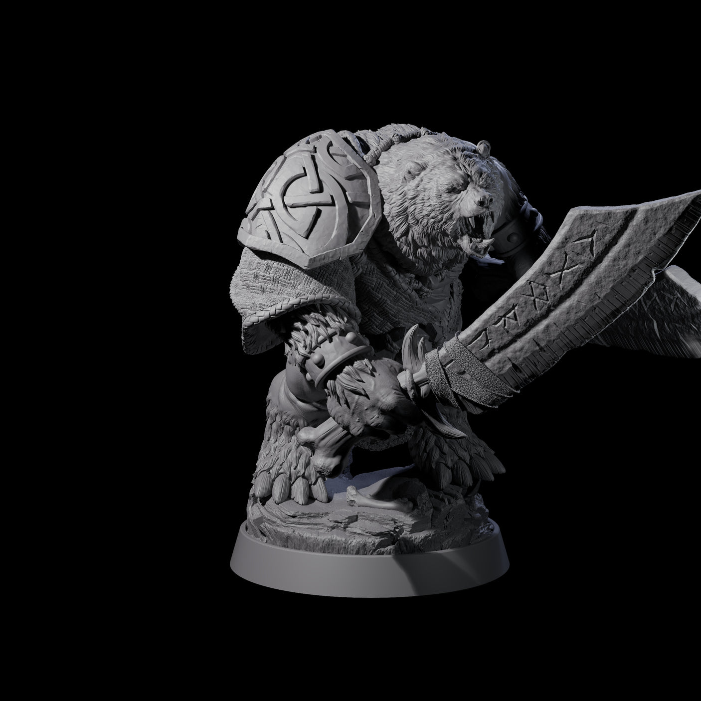 Imposing Ursine I Miniature for Dungeons and Dragons, Pathfinder or other TTRPGs