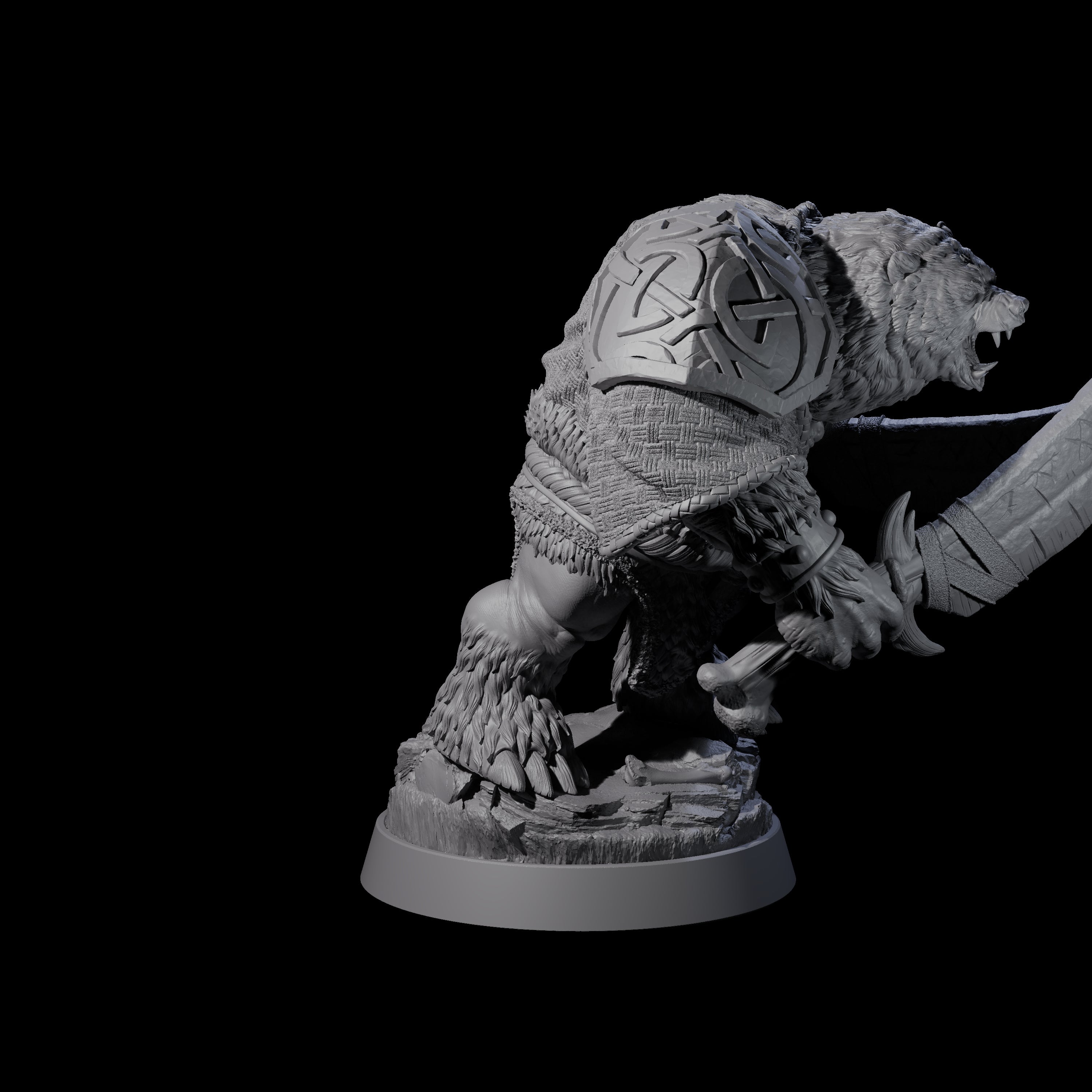 Imposing Ursine I Miniature for Dungeons and Dragons, Pathfinder or other TTRPGs