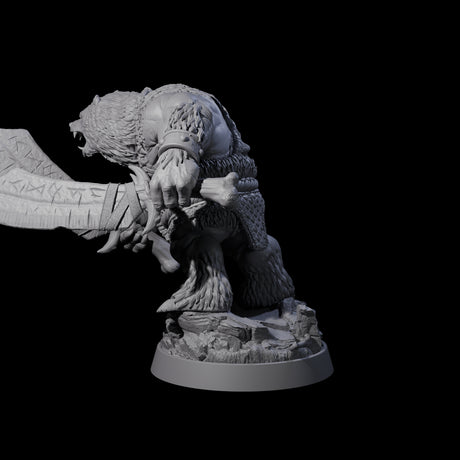 Imposing Ursine I Miniature for Dungeons and Dragons, Pathfinder or other TTRPGs