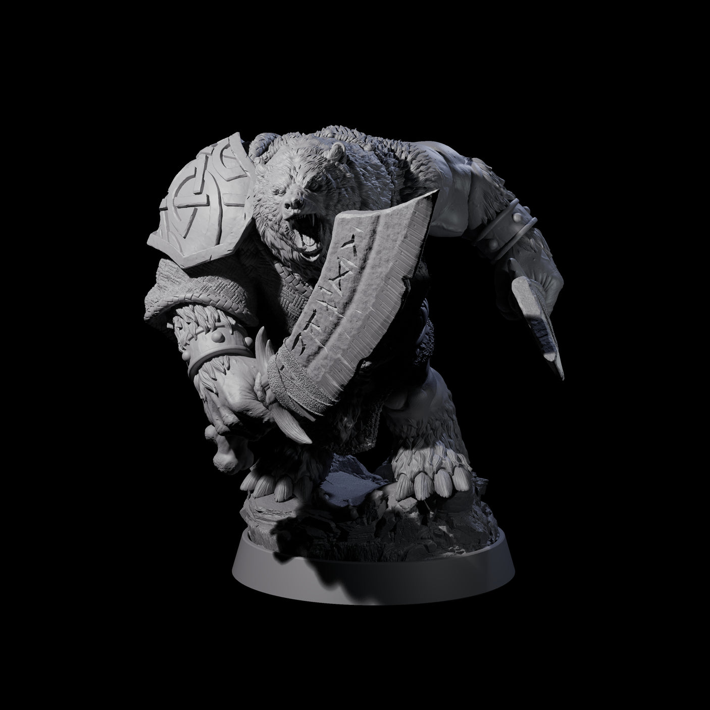 Imposing Ursine I Miniature for Dungeons and Dragons, Pathfinder or other TTRPGs