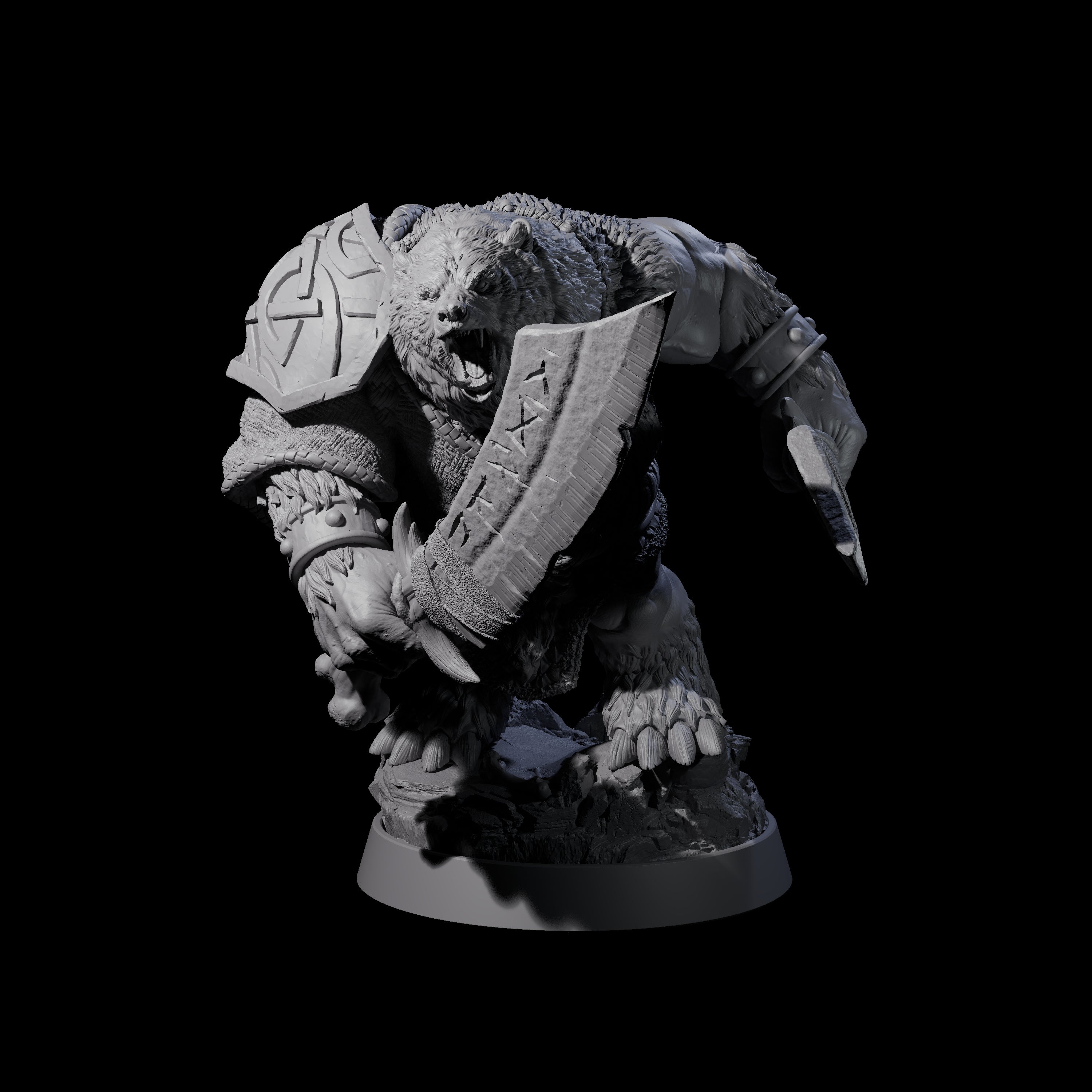 Imposing Ursine I Miniature for Dungeons and Dragons, Pathfinder or other TTRPGs