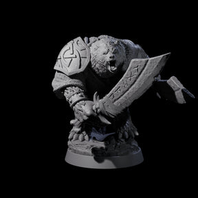 Imposing Ursine I Miniature for Dungeons and Dragons, Pathfinder or other TTRPGs