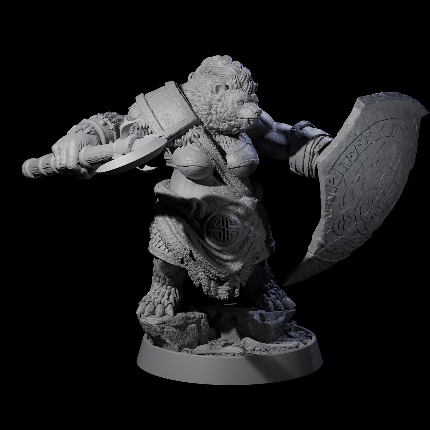 Imposing Ursine J Miniature for Dungeons and Dragons, Pathfinder or other TTRPGs
