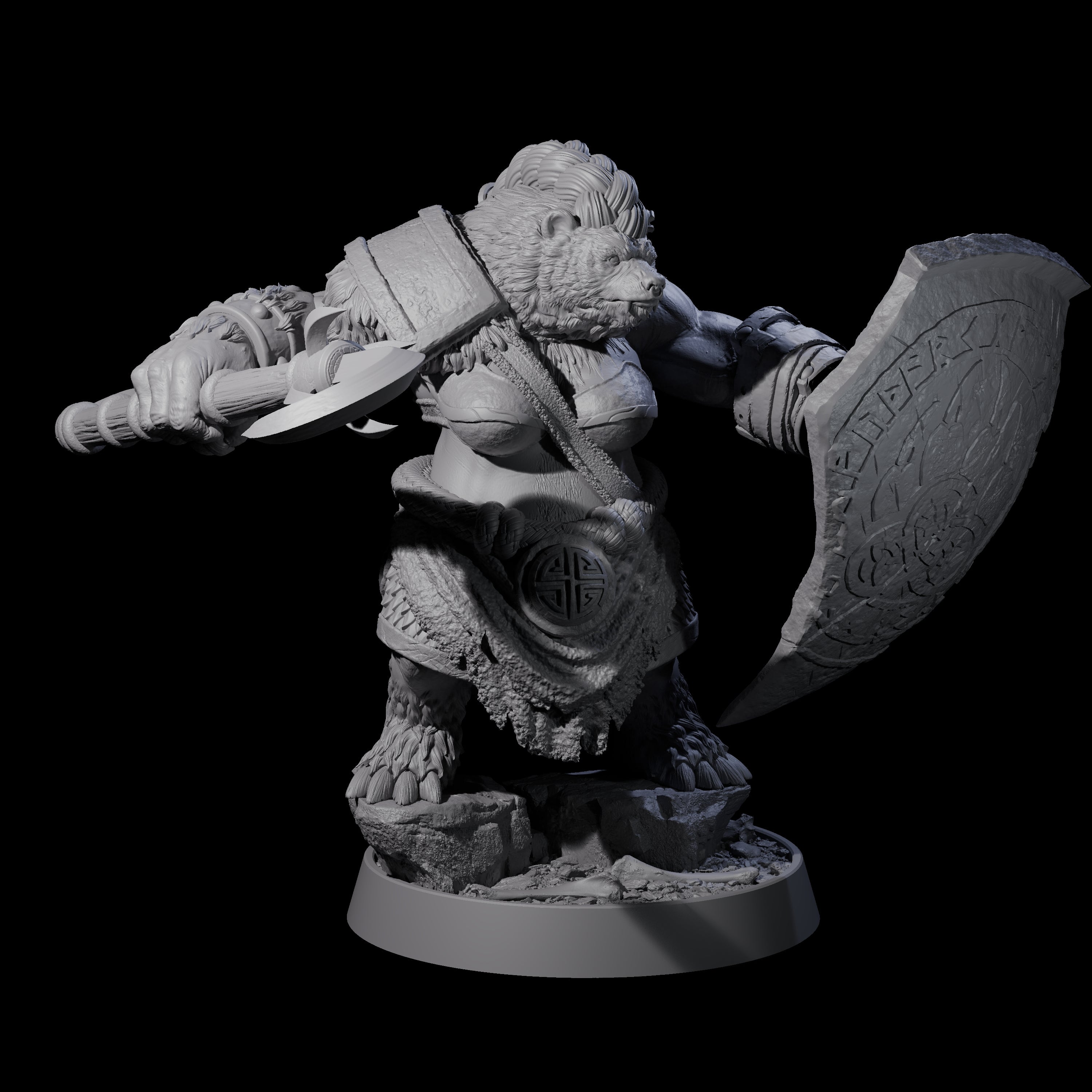Imposing Ursine J Miniature for Dungeons and Dragons, Pathfinder or other TTRPGs