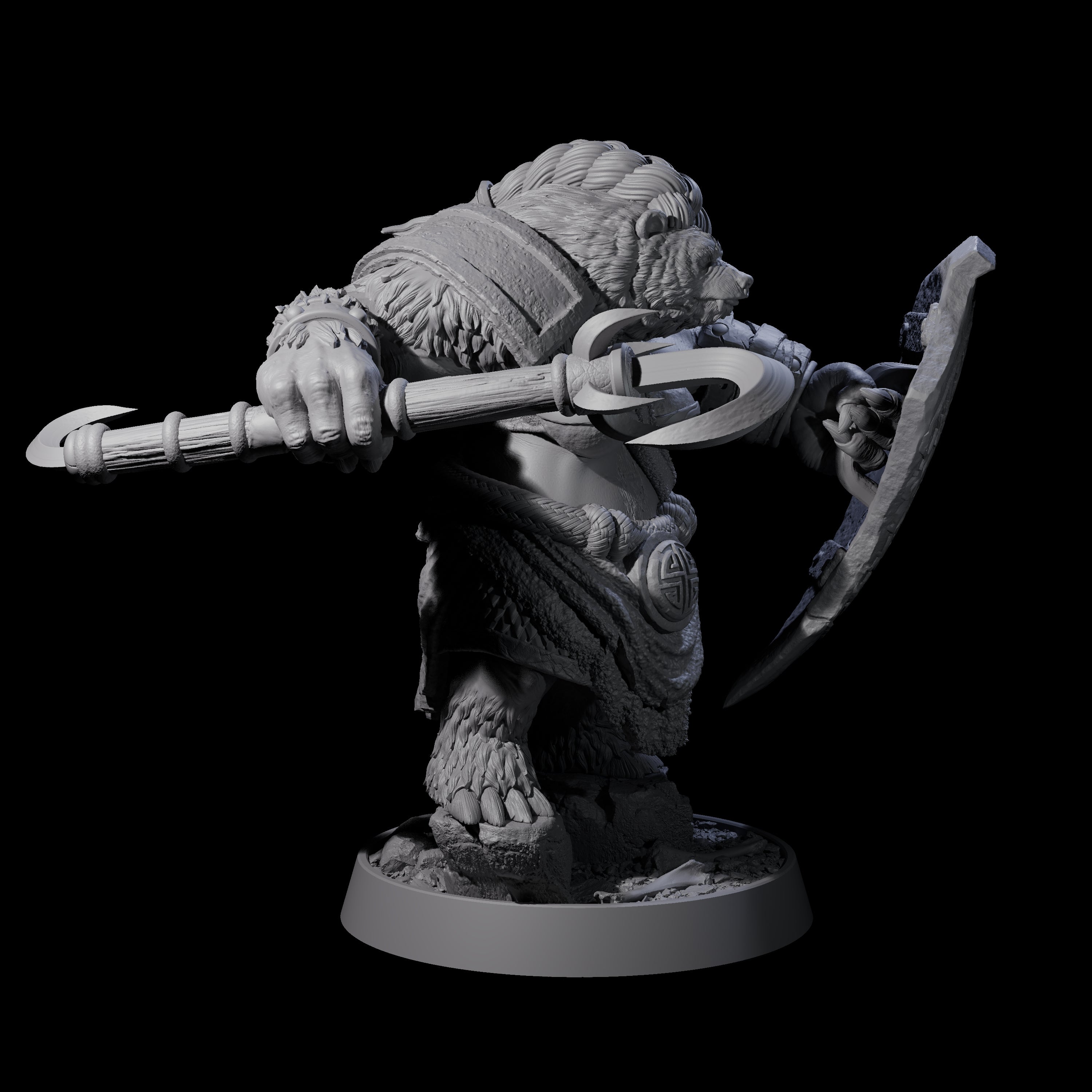 Imposing Ursine J Miniature for Dungeons and Dragons, Pathfinder or other TTRPGs
