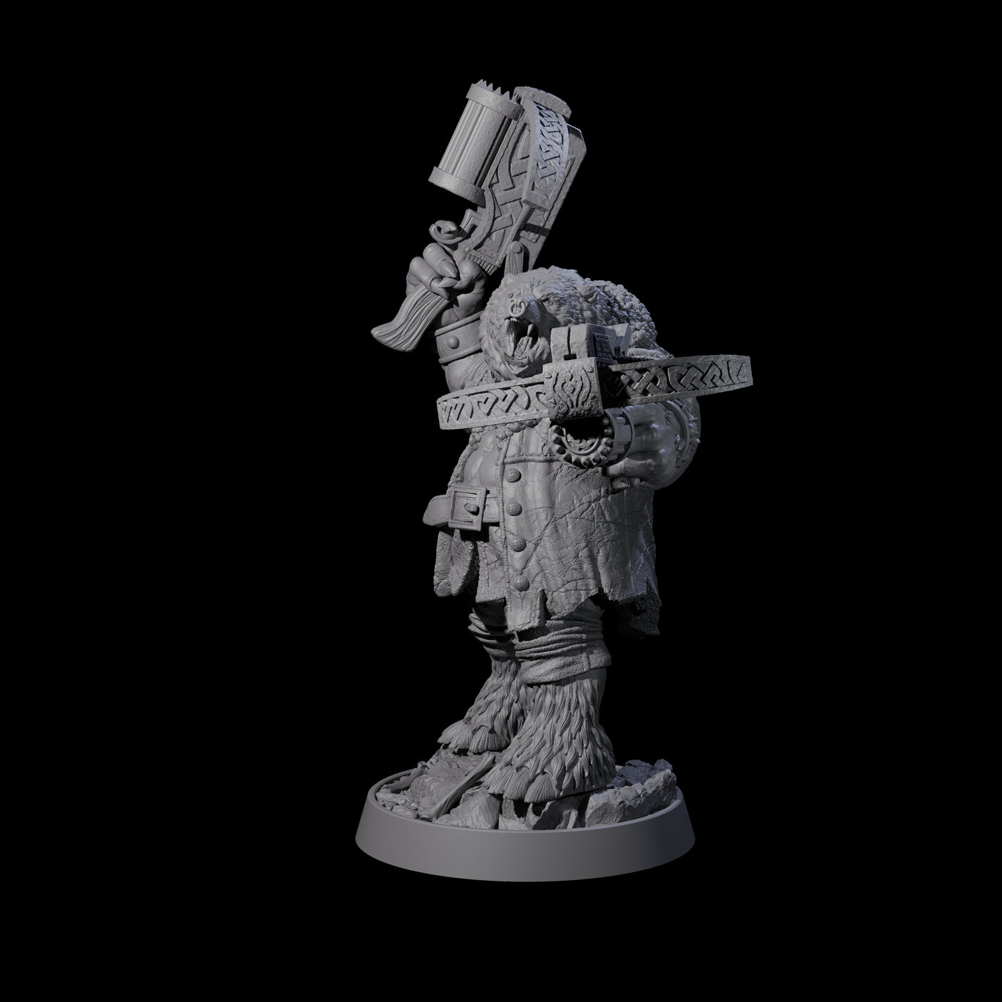 Imposing Ursine K Miniature for Dungeons and Dragons, Pathfinder or other TTRPGs
